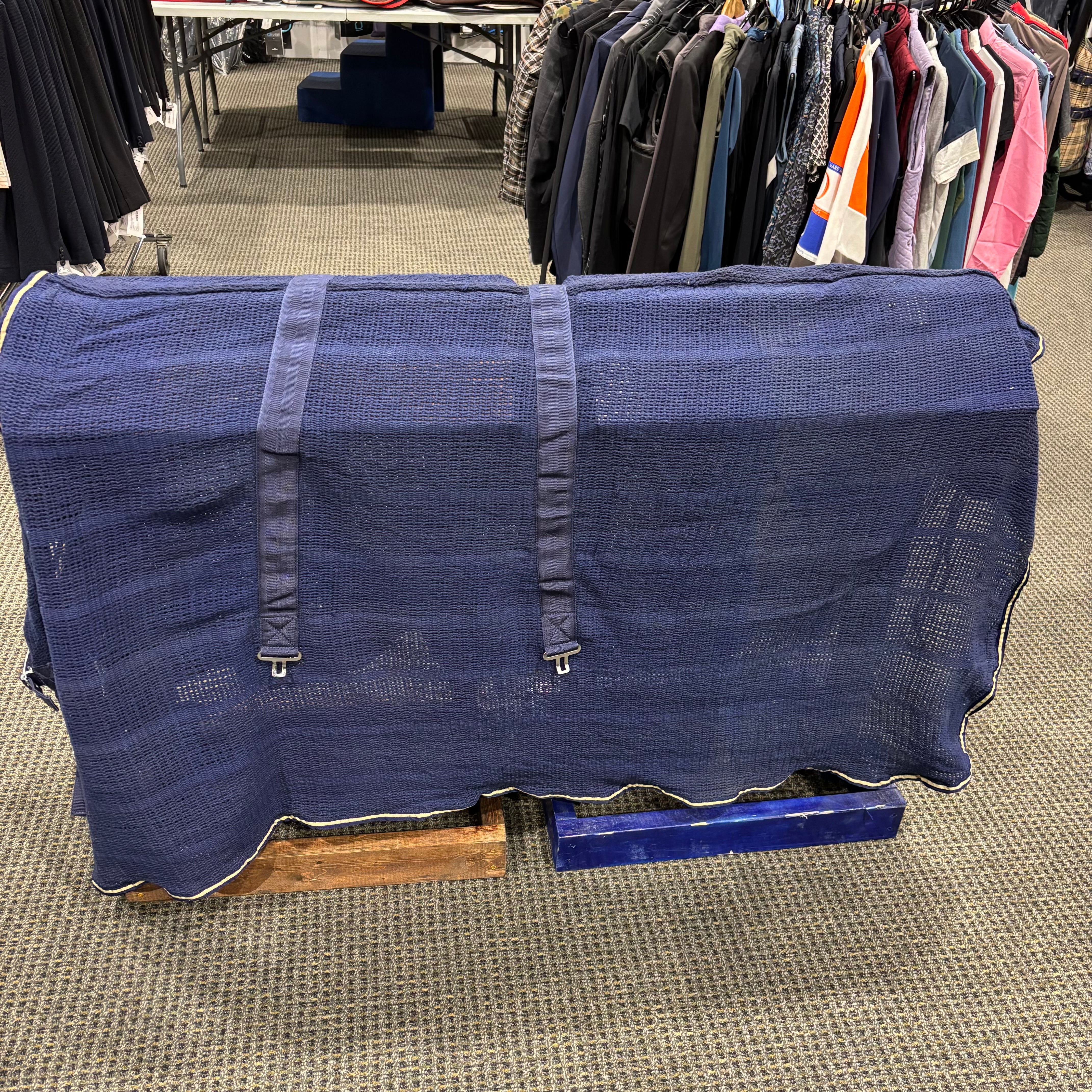 Used Navy Scrim Sheet
