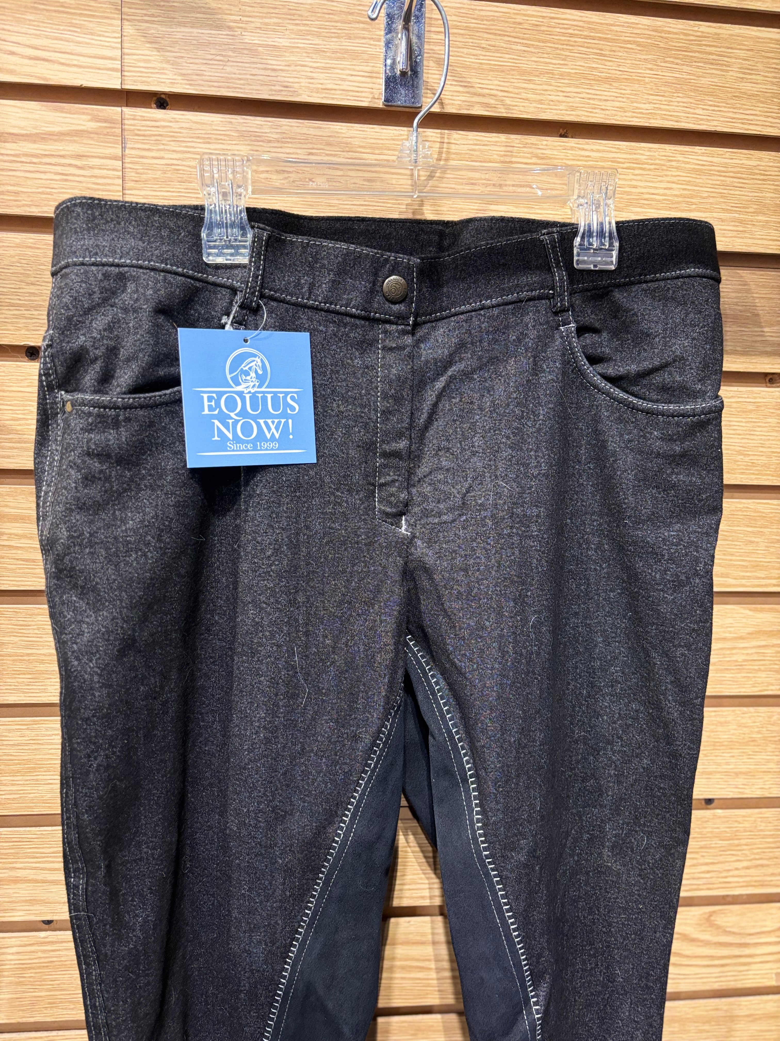 Used 32R Grey Ovation Full Seat Breeches