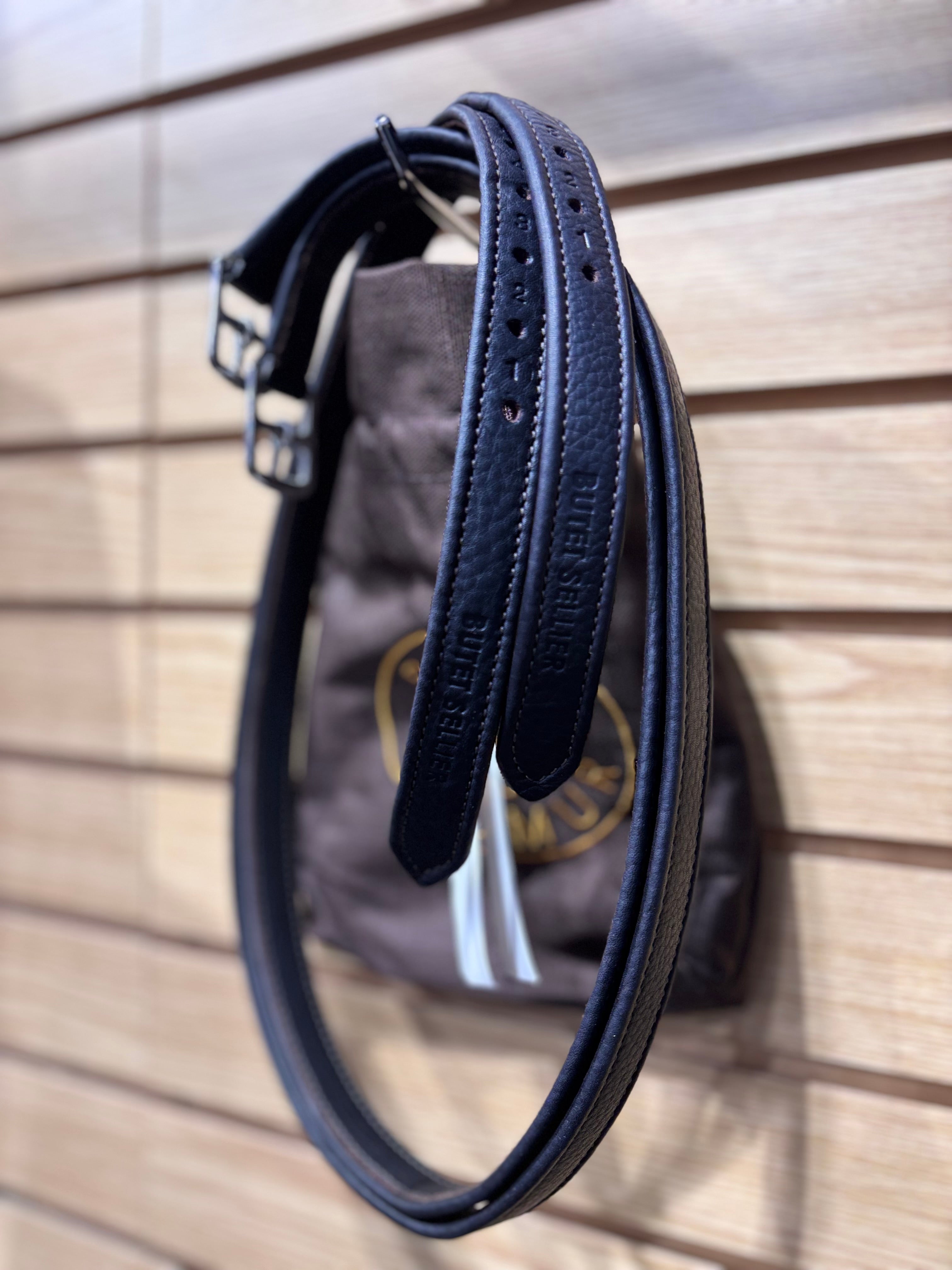 Used 48" Dark Brown Butet Stirrup Leathers