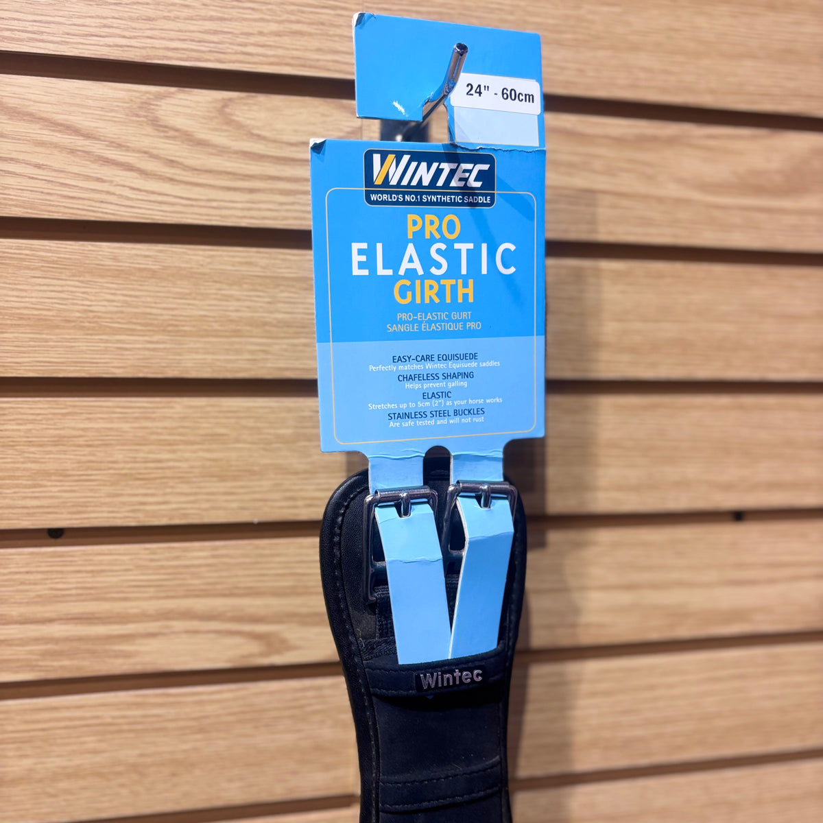 Used Wintec 24" Black Pro Elastic Dressage Girth