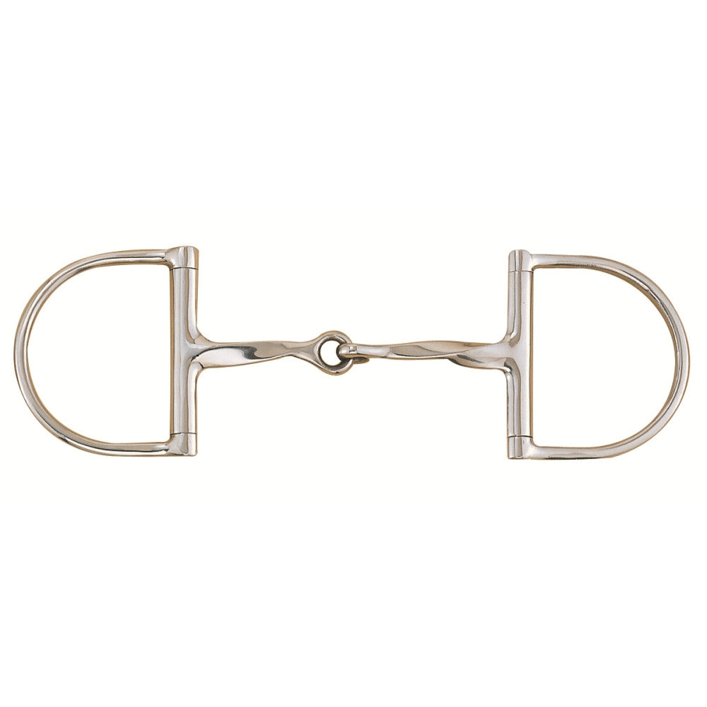 Korsteel Slow Twist Hunter Dee Ring Snaffle Bit - main