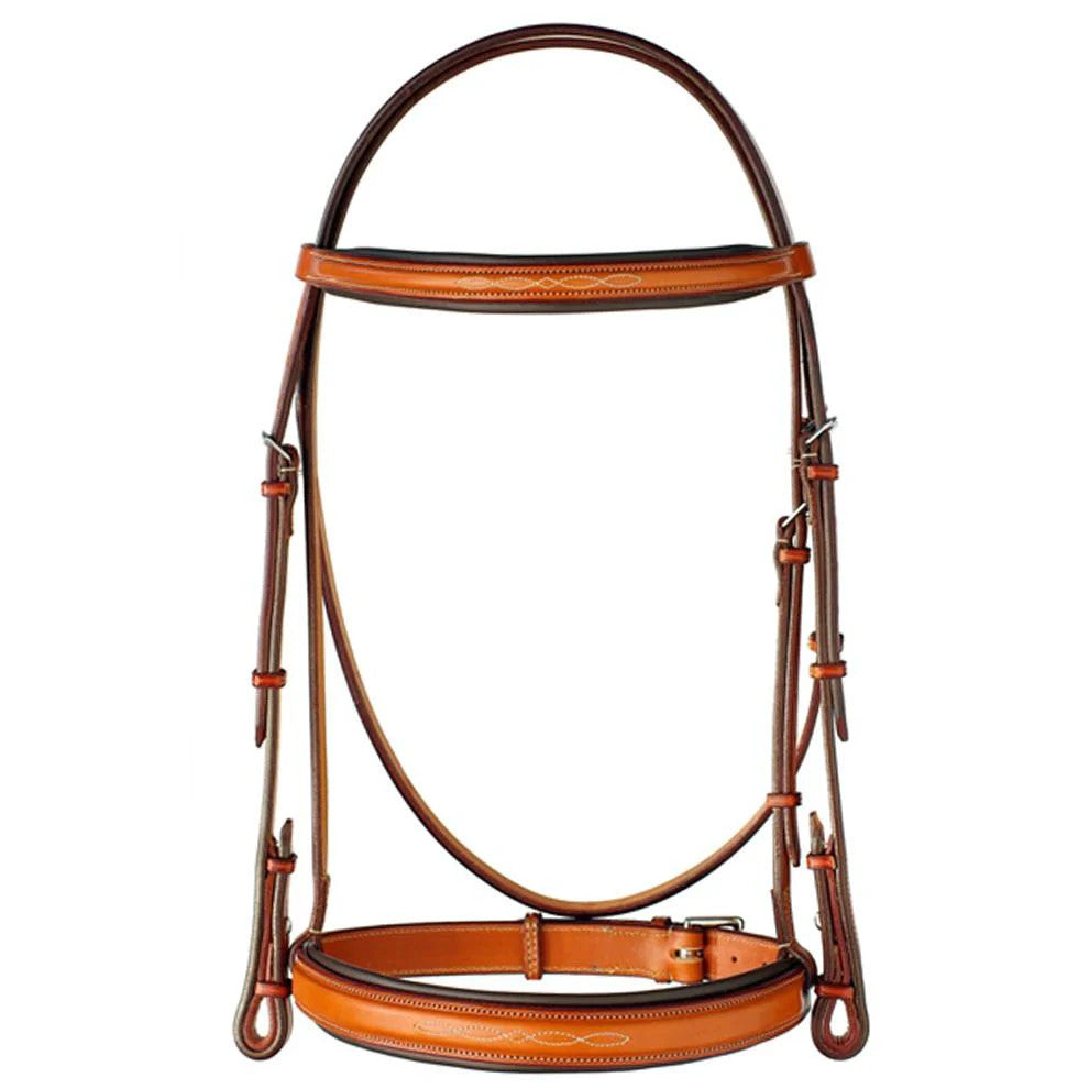 Edgewood 1" Fancy Raised Padded Bridle - supporting