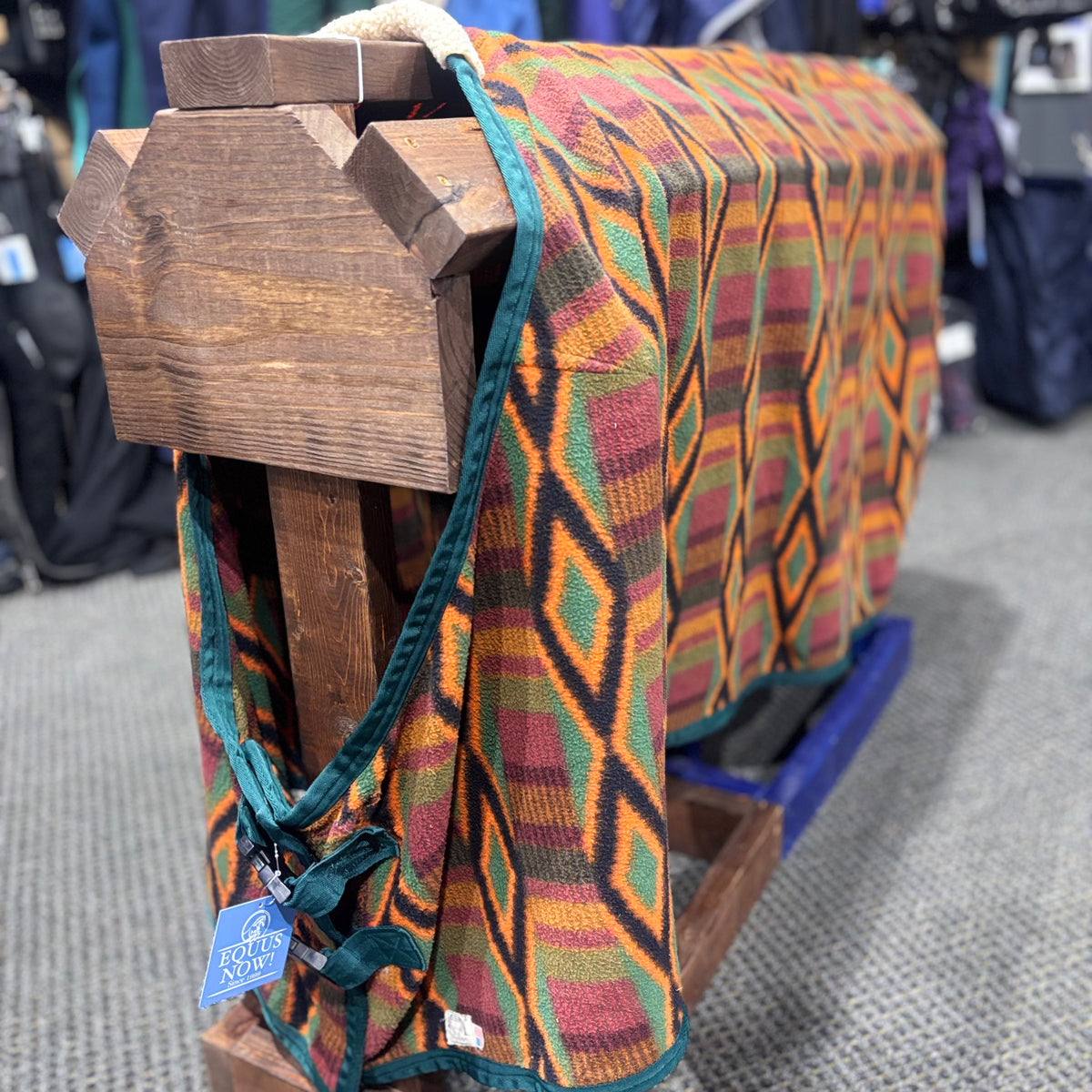 Used 70" Multi Color Starting Box Designs Fleece Cooler