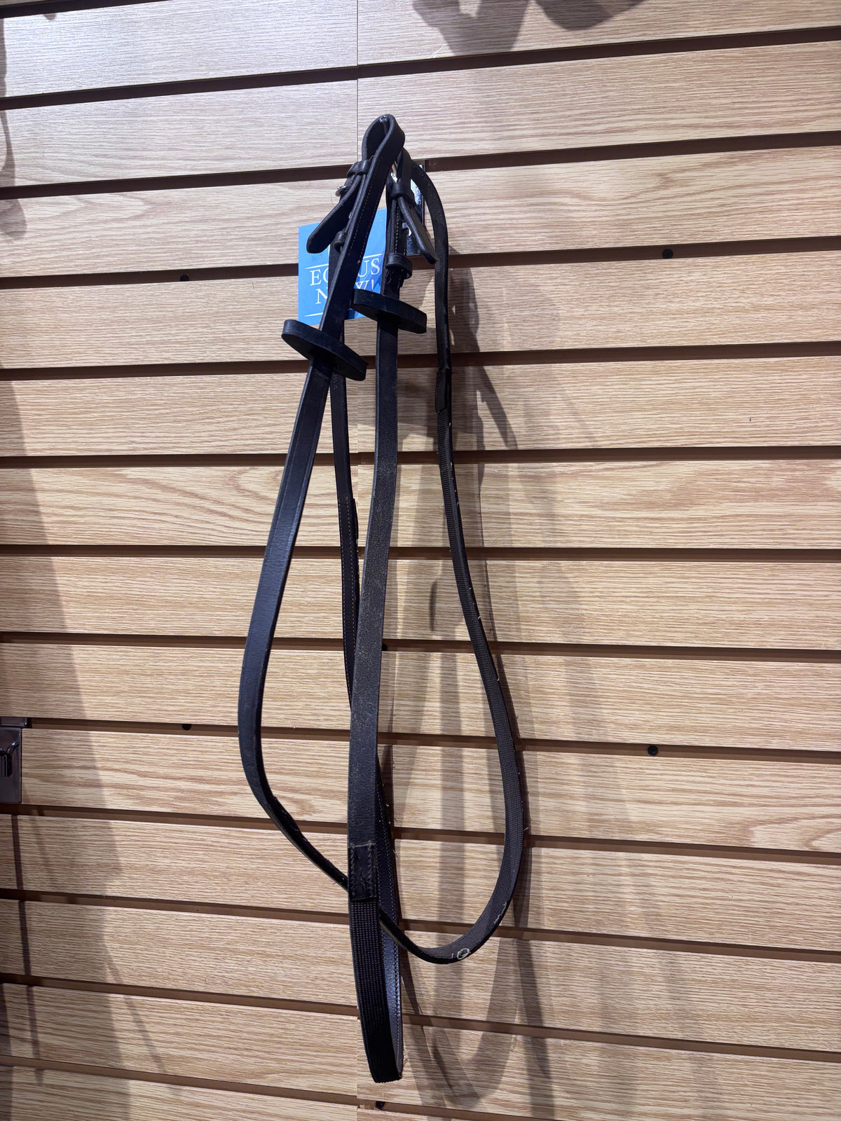 Used 54" Brown Rubber/Leather Flat Reins