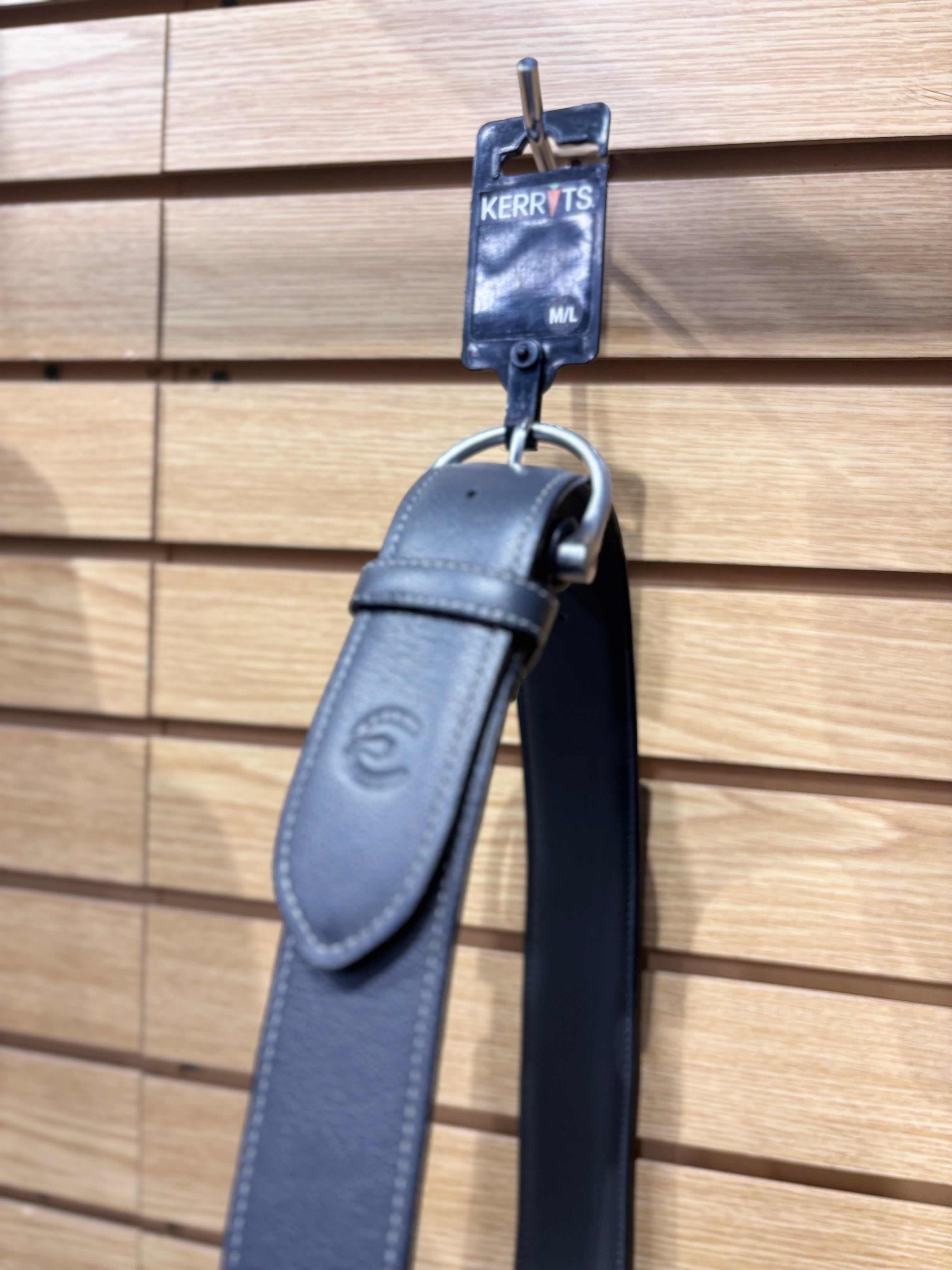 Used M/L Grey Kerrits Leather Belt
