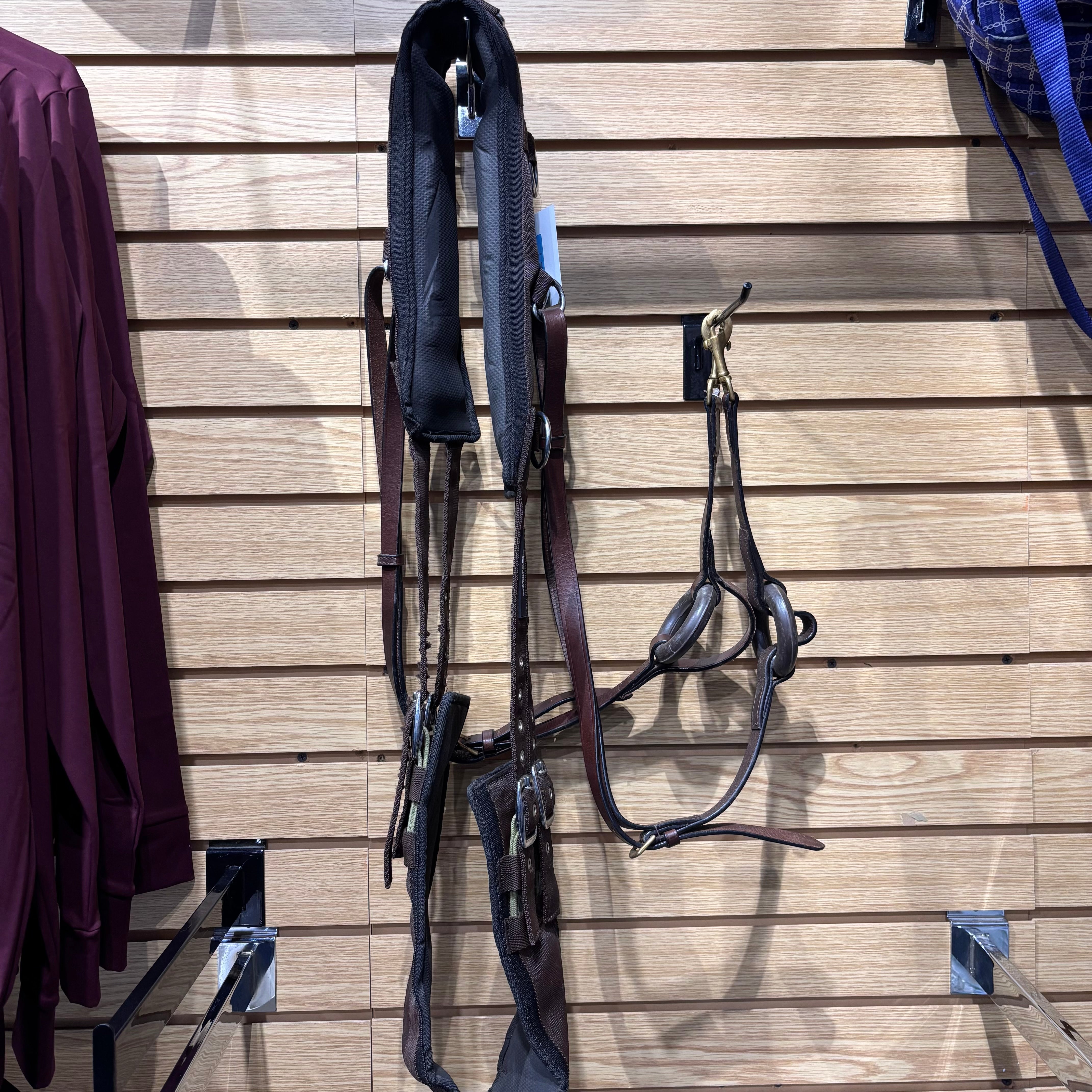 Used Brown Surcingle with Side Reins