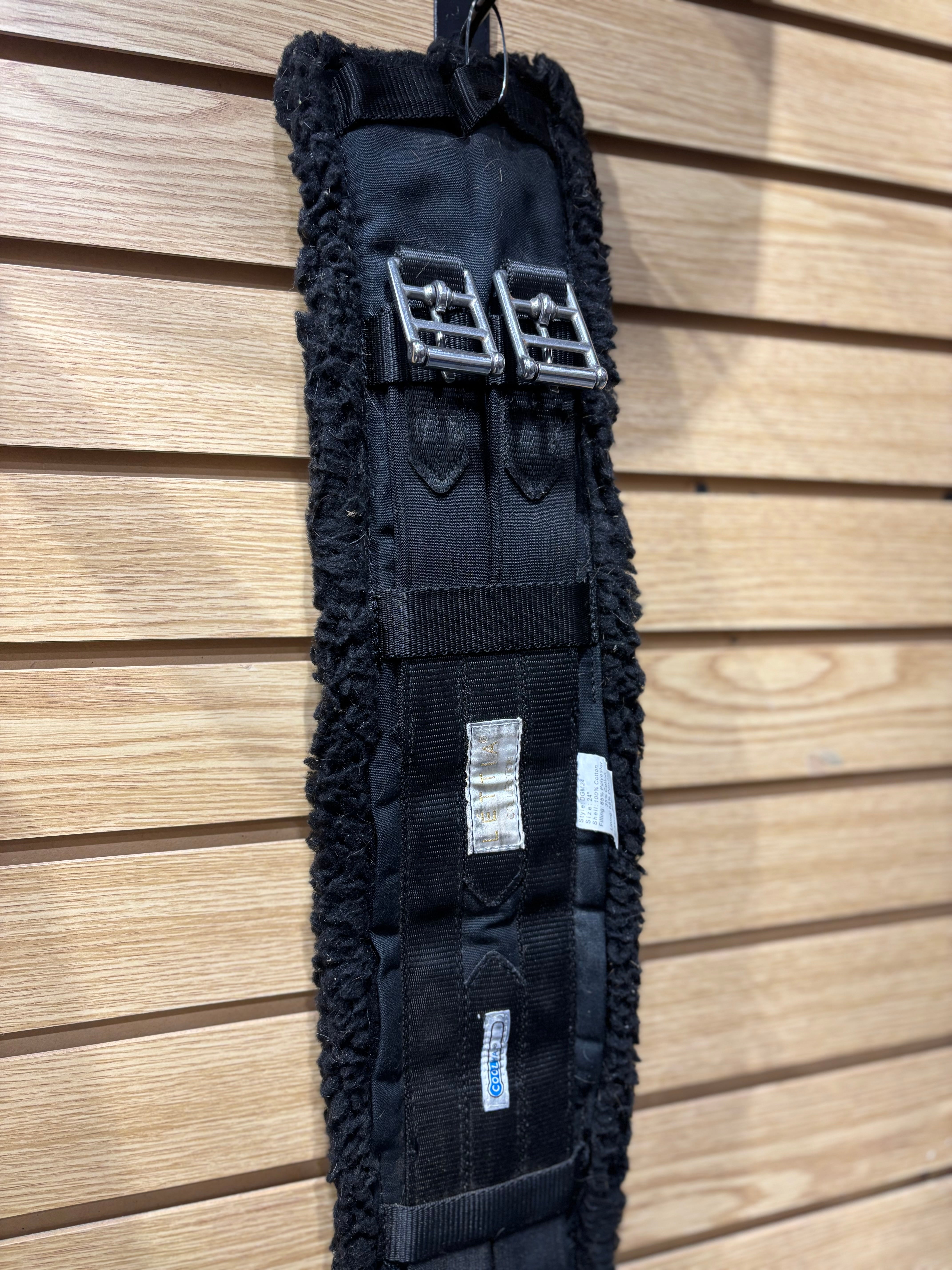 Used 24" Black Lettia Dressage Girth
