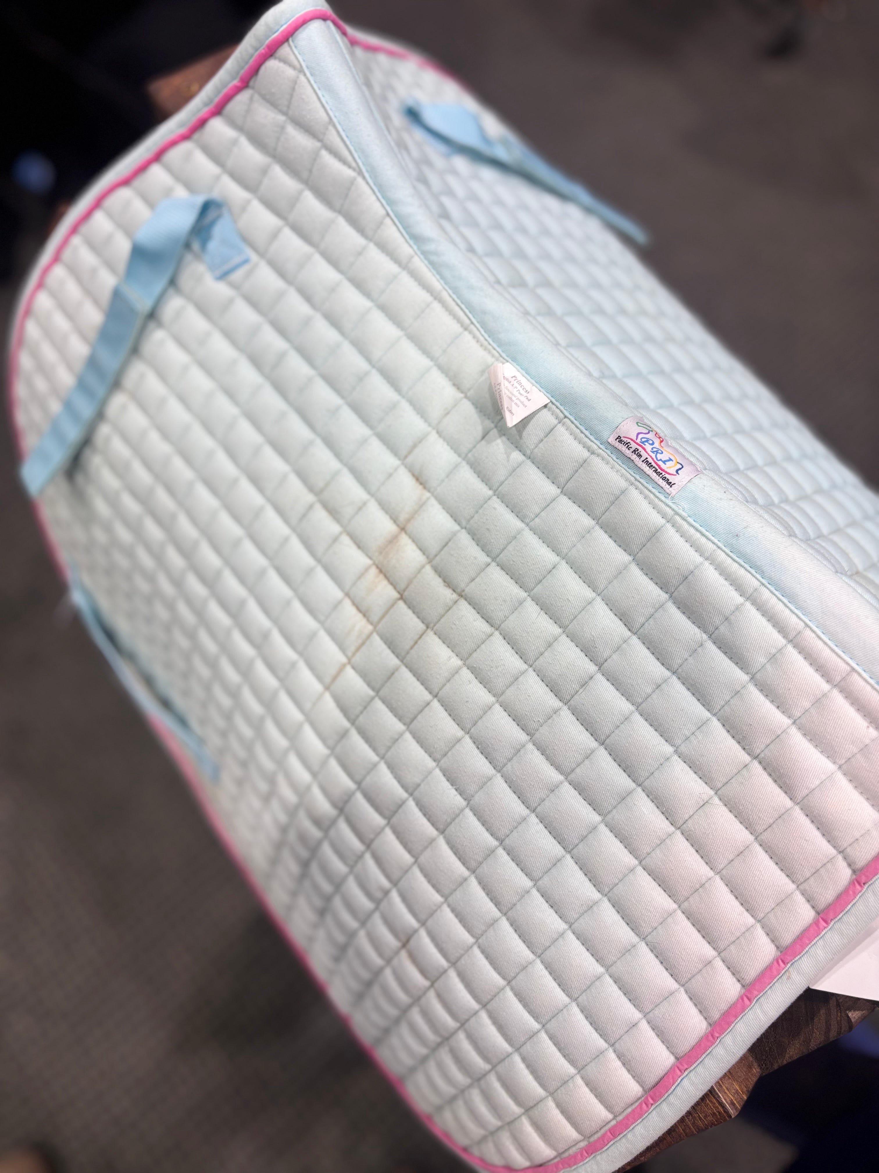 Used Pony Mint/Pink PRI Saddle Pad