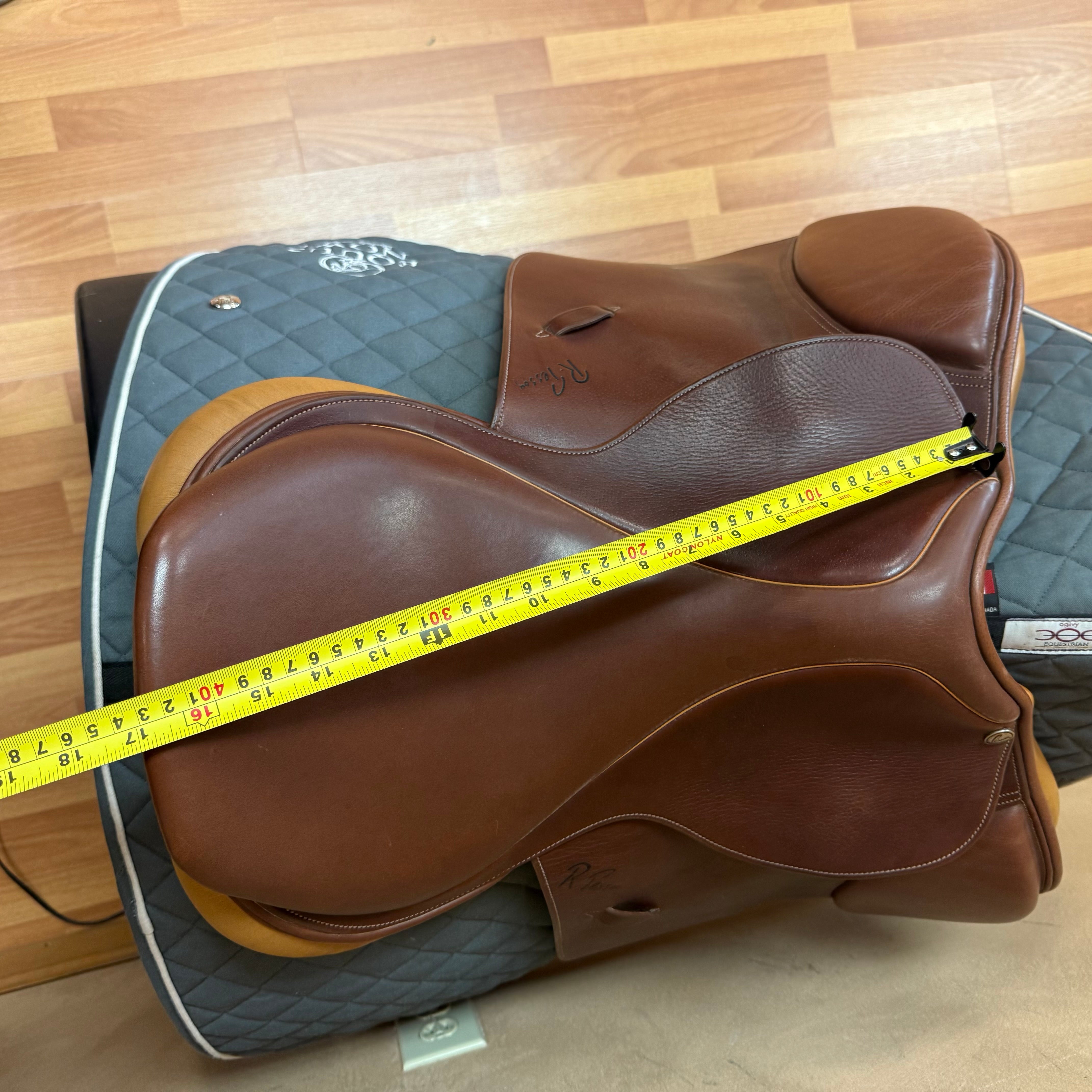 Used Pessoa Rodrigo Jump Saddle 17" Adjustable Tree