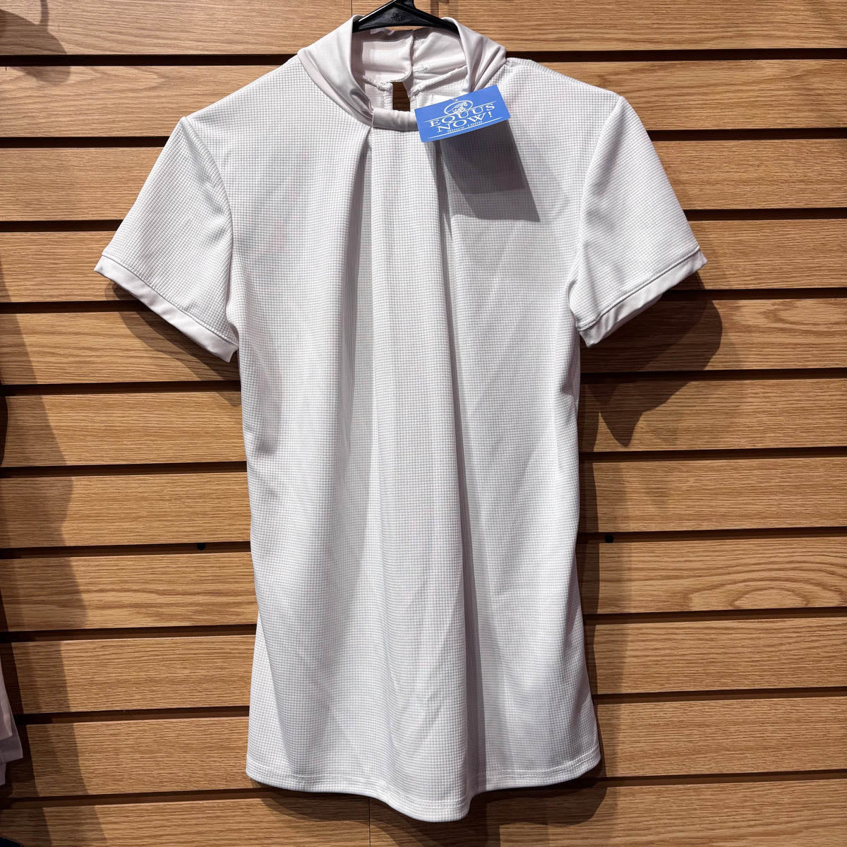 Used Large White Cavalliera Show Shirt Short Sleeve