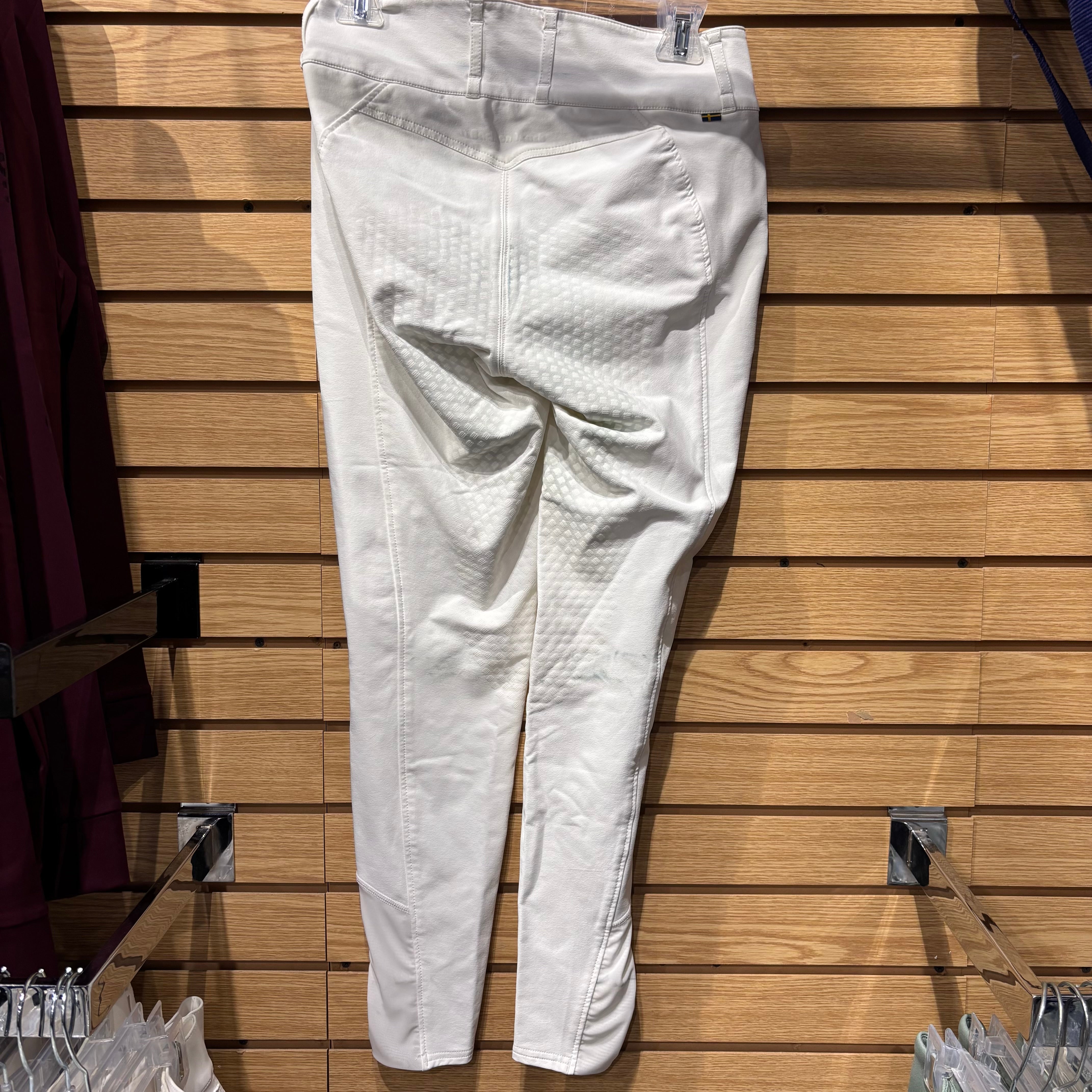 Used White Back on Track Katie Breeches US 10