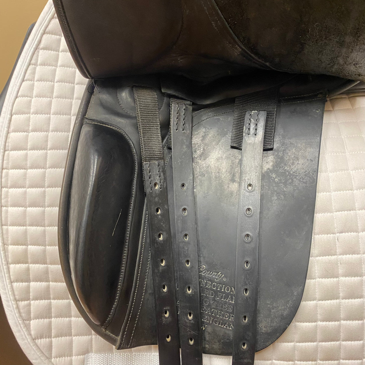 Used County Connection Dressage Saddle - 17" Seat - Wide Tree - sku to order - 11000300