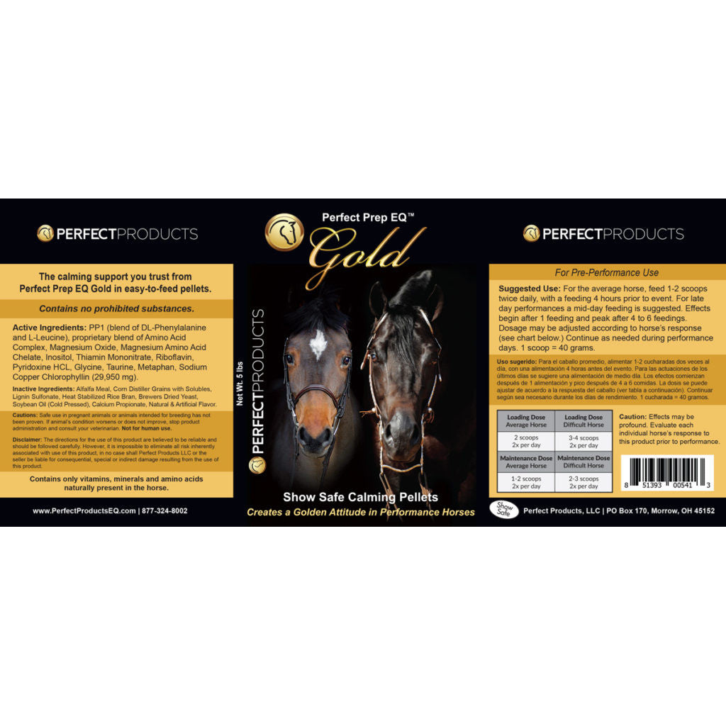 Perfect Prep EQ Gold Pellets - supporting