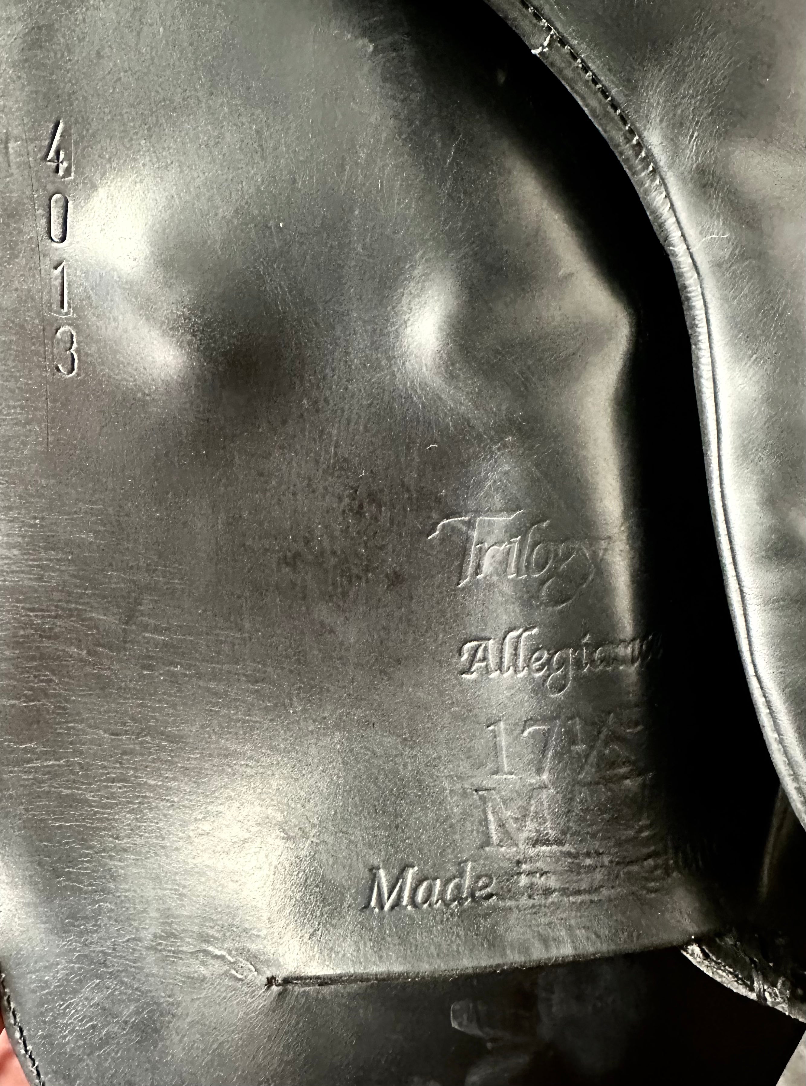 Used Trilogy Allegiance Dressage Saddle 17.5" Wide Tree