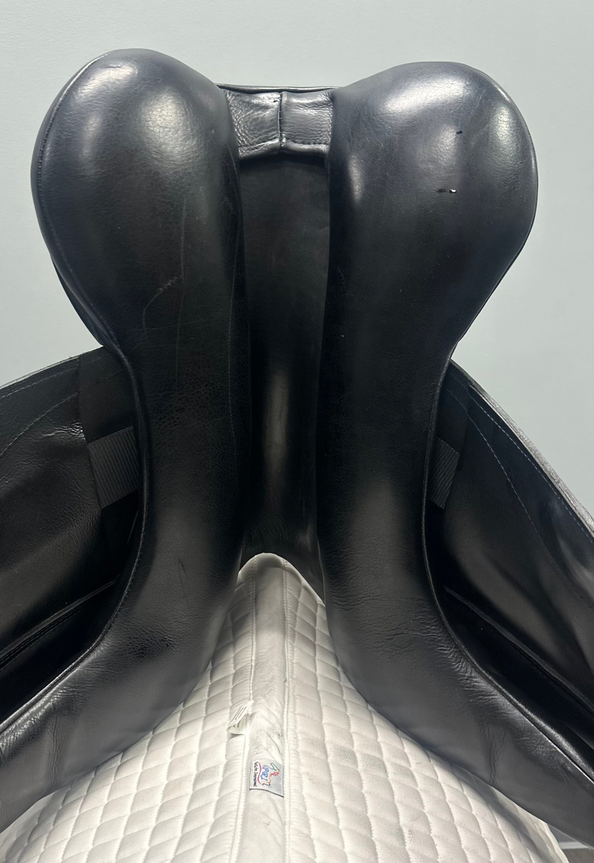 Used Custom Dressage Saddle 18 Wide Tree