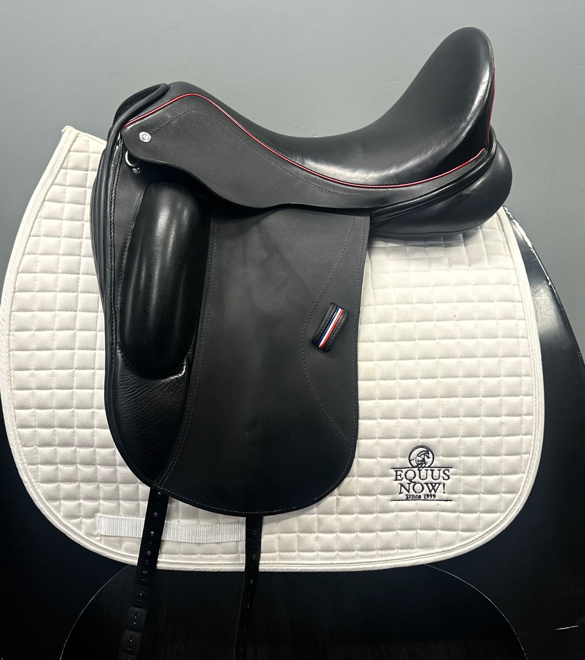 Used Custom Dressage Saddle 18 Wide Tree