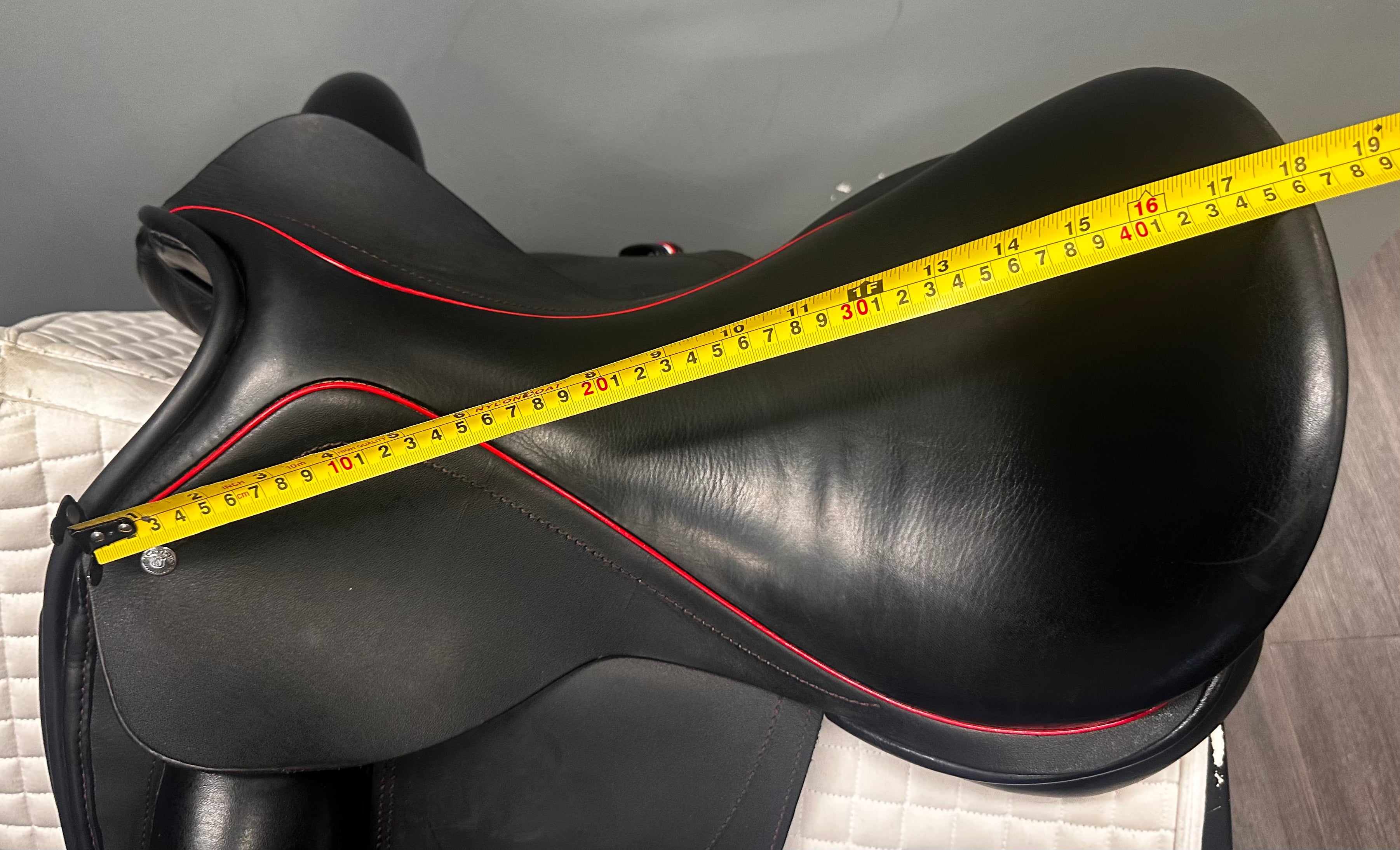 Used Custom Dressage Saddle 18 Wide Tree