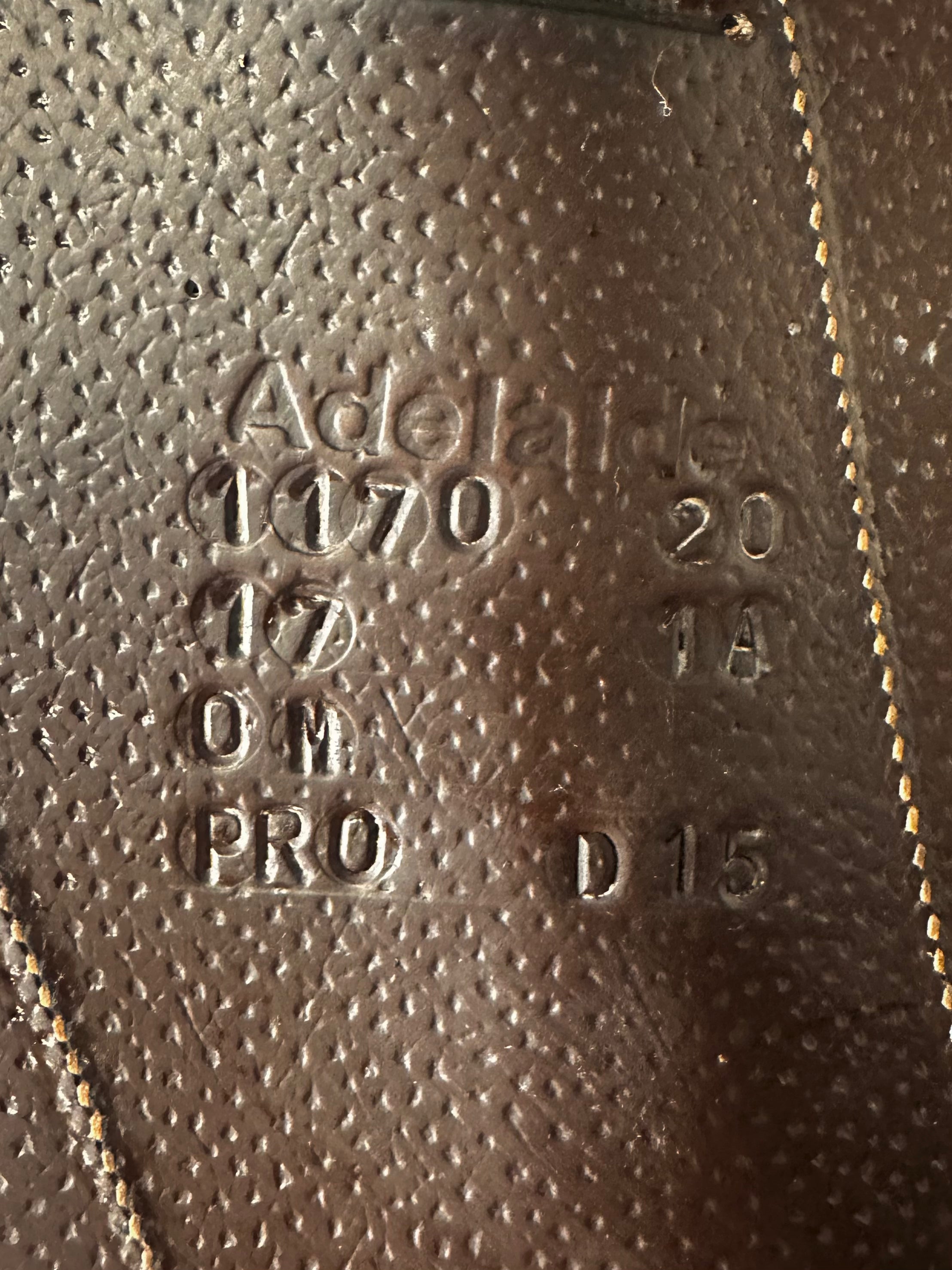 Used Voltaire Adelaide Dressage Saddle 17" Medium Wide Tree