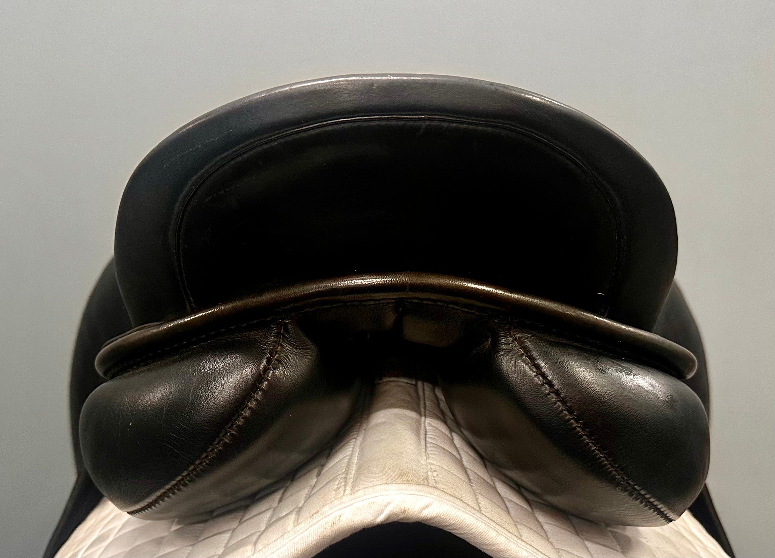 Used Sattlerei Dressage Saddle 17.5" Wide Tree