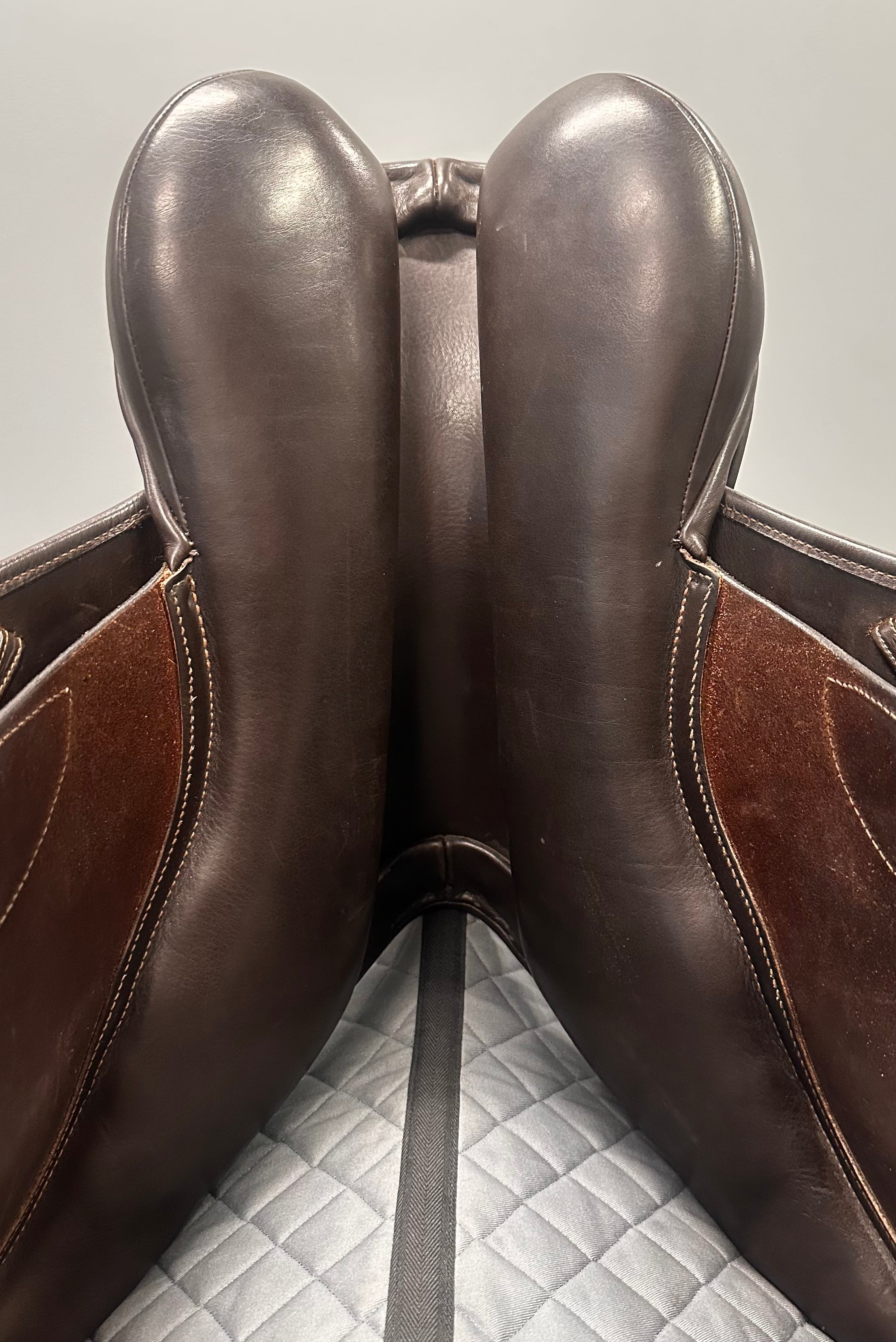 Used County Jump Saddle- 16" Medium Tree/ Forward Flap