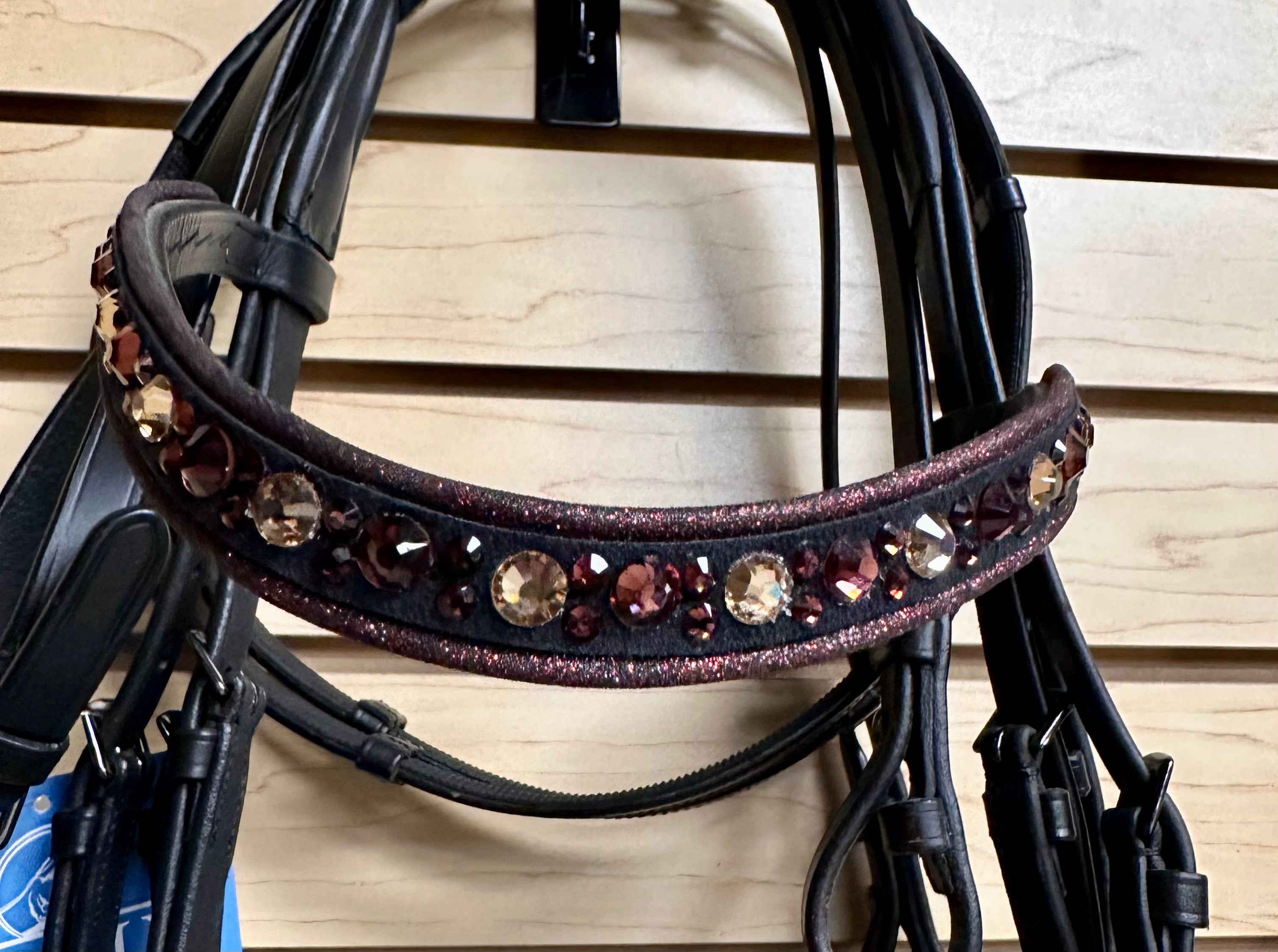 Used Full Black QHP Anatomical Dressage Bridle