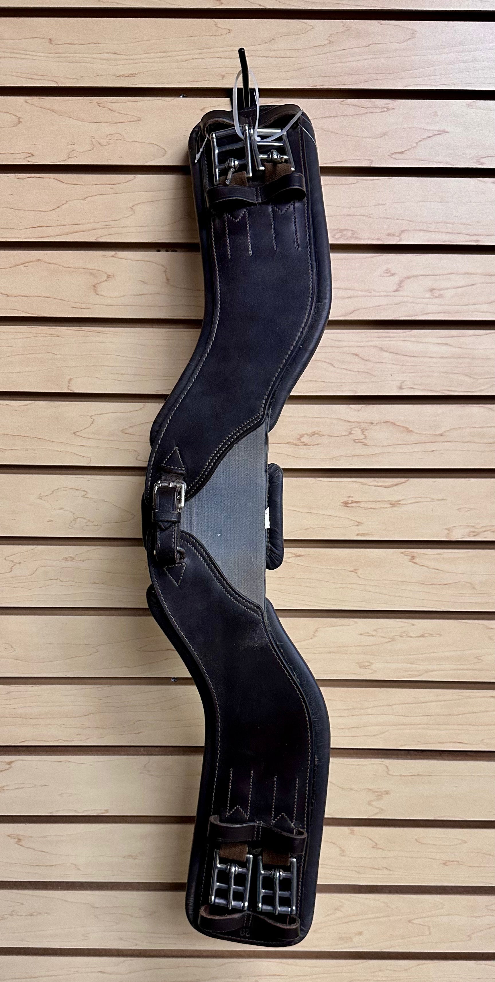 Used 28" Brown Total Saddle Fit Leather Girth