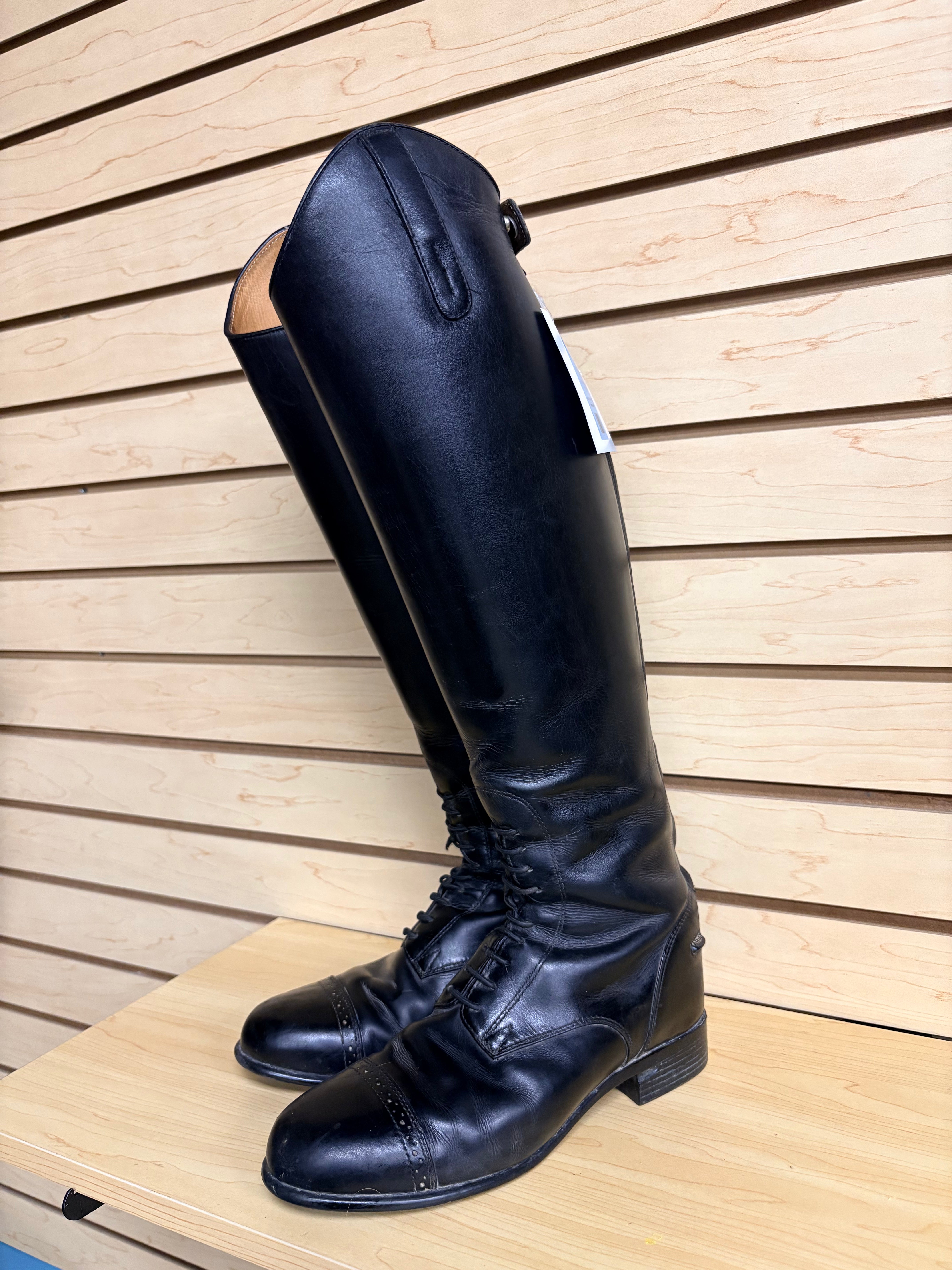 Used 8.5 Black Ariat Tall Boots-Med/Reg