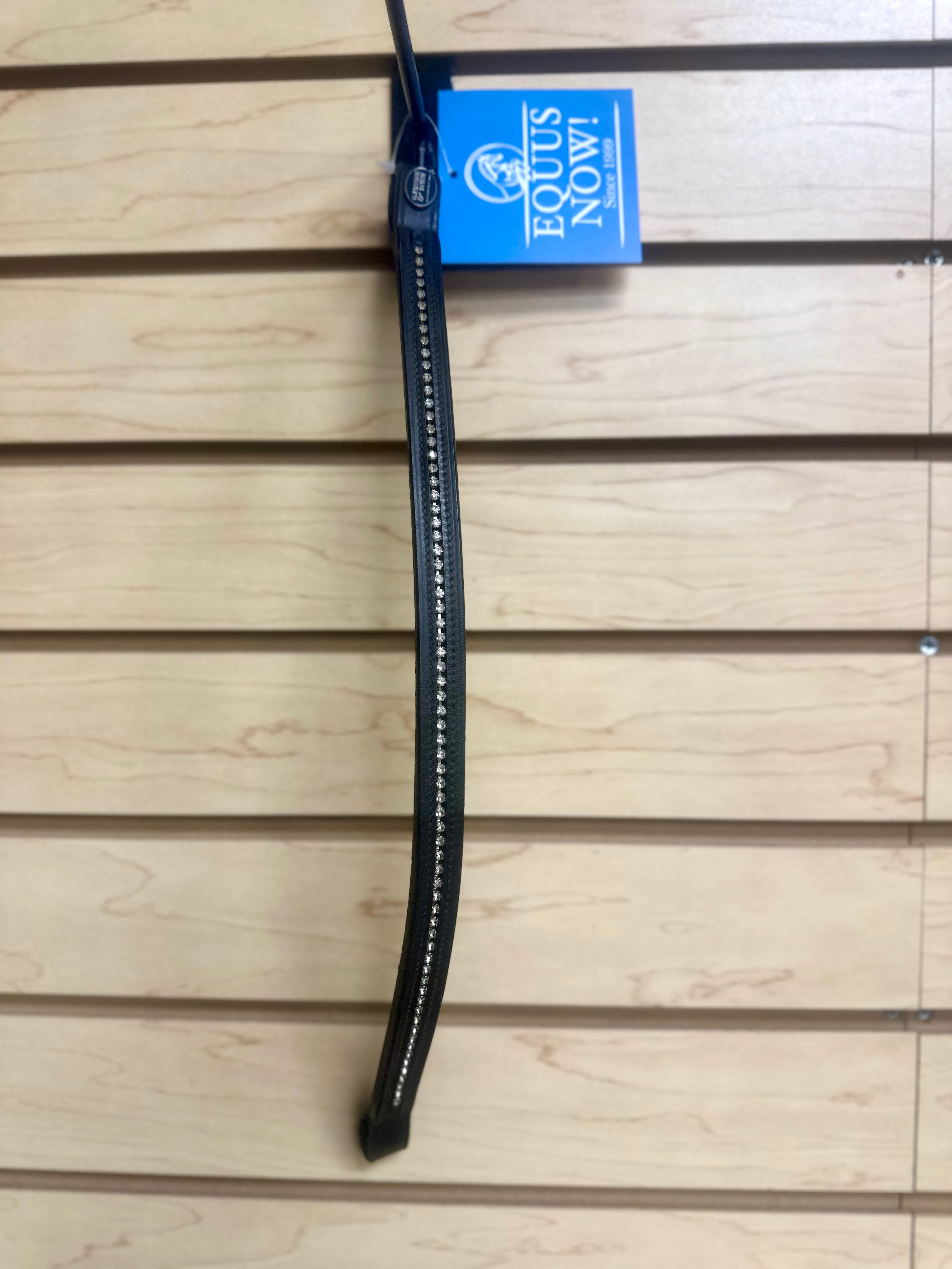 Used Full Black/White gem Browband