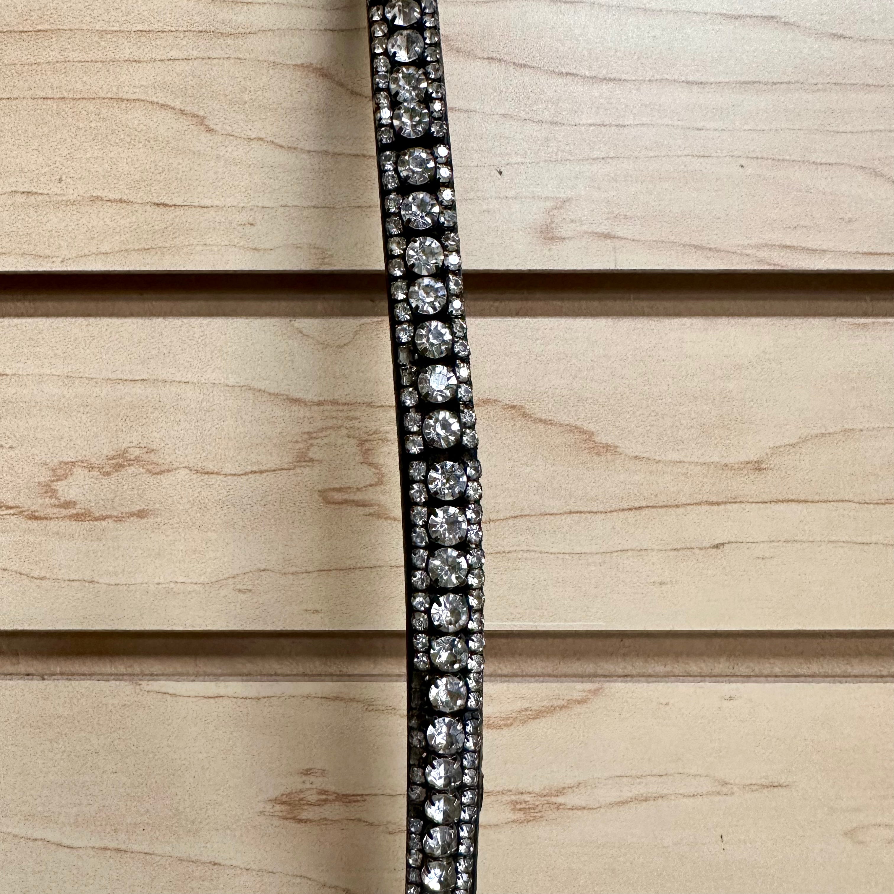 Used Horse Black Crystal Brow Band