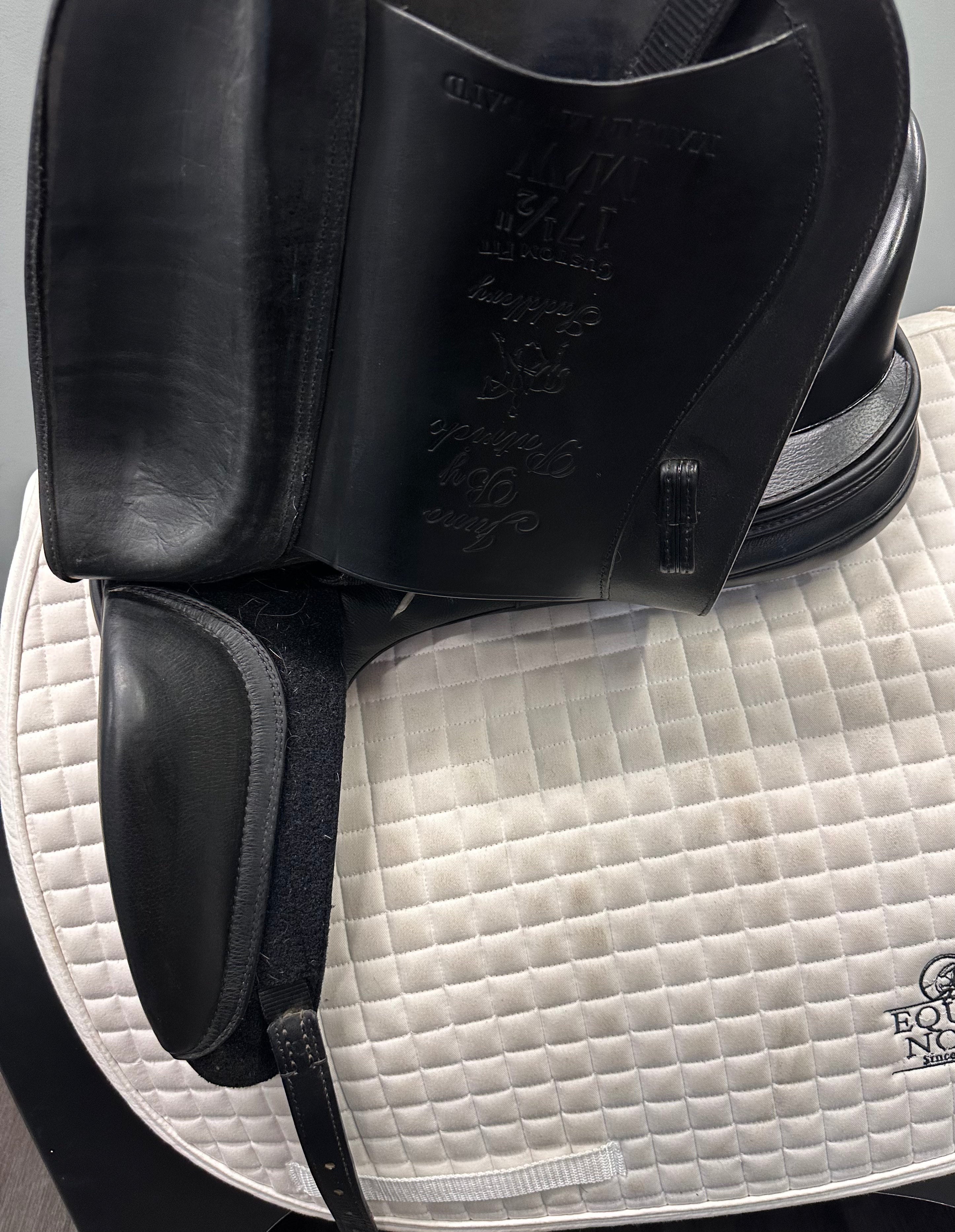 Used Patrick Saddlery Dressage Saddle 17.5" Medium-Wide Tree