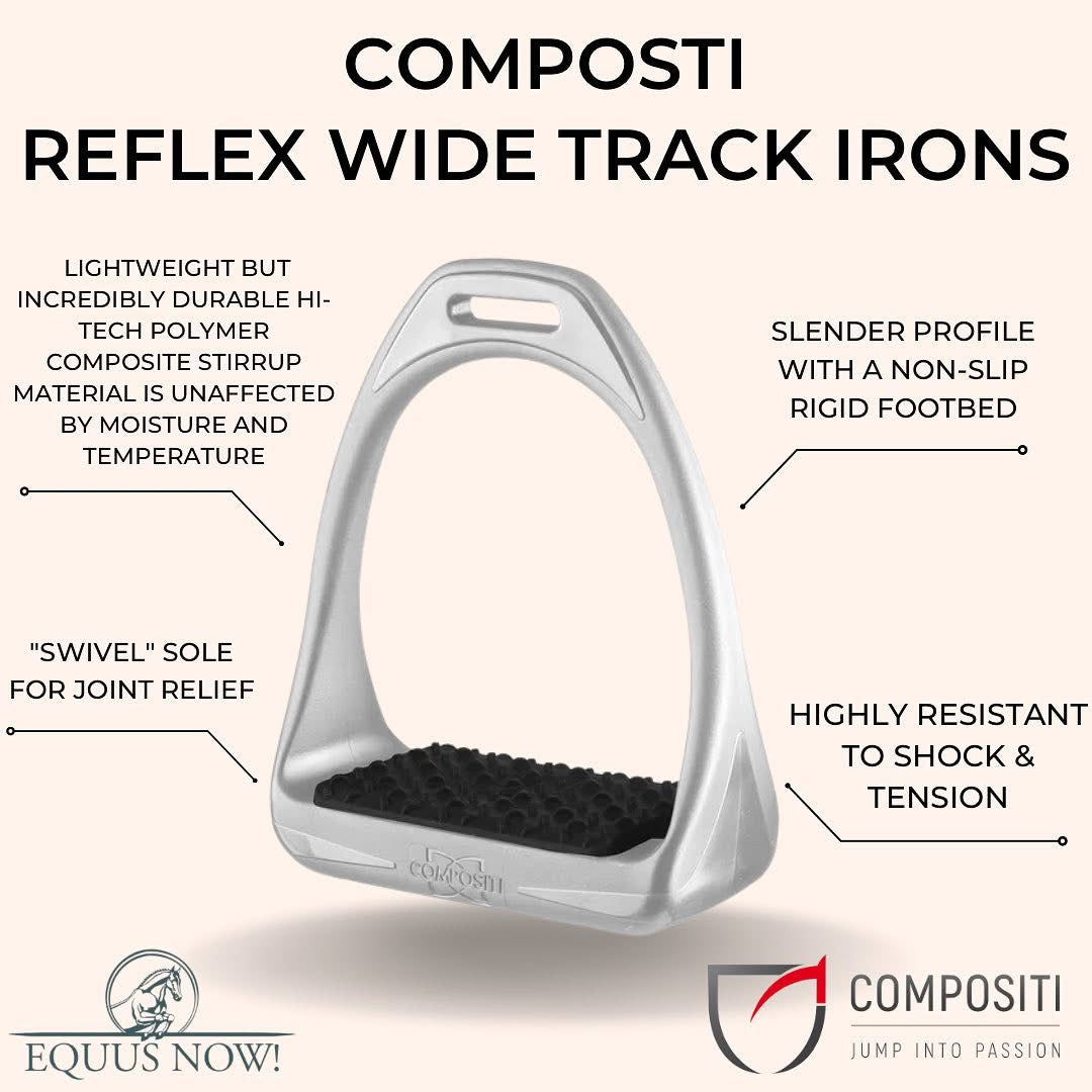 Composti Reflex Wide Track Tech Stirrup Irons