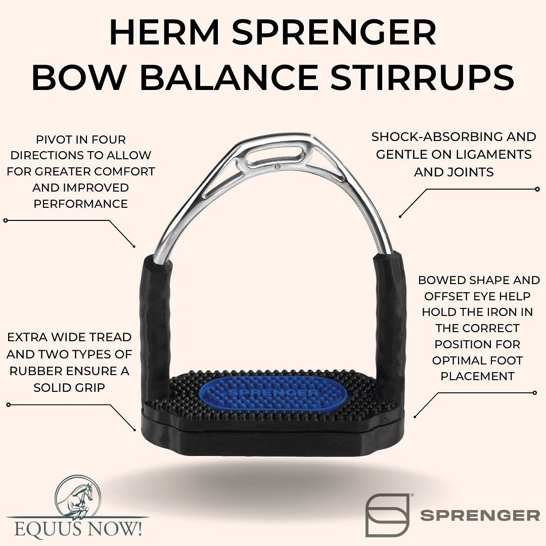 Herm Sprenger Bow Balance Stirrup Irons