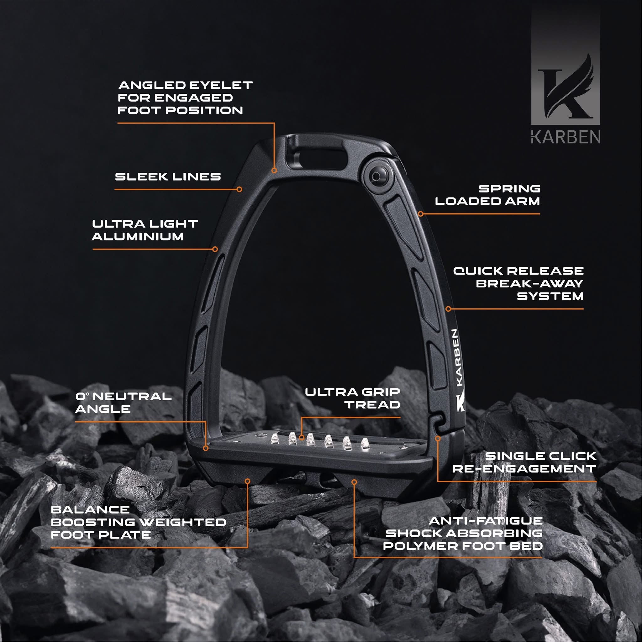 Karben Ultra Grip Stirrups