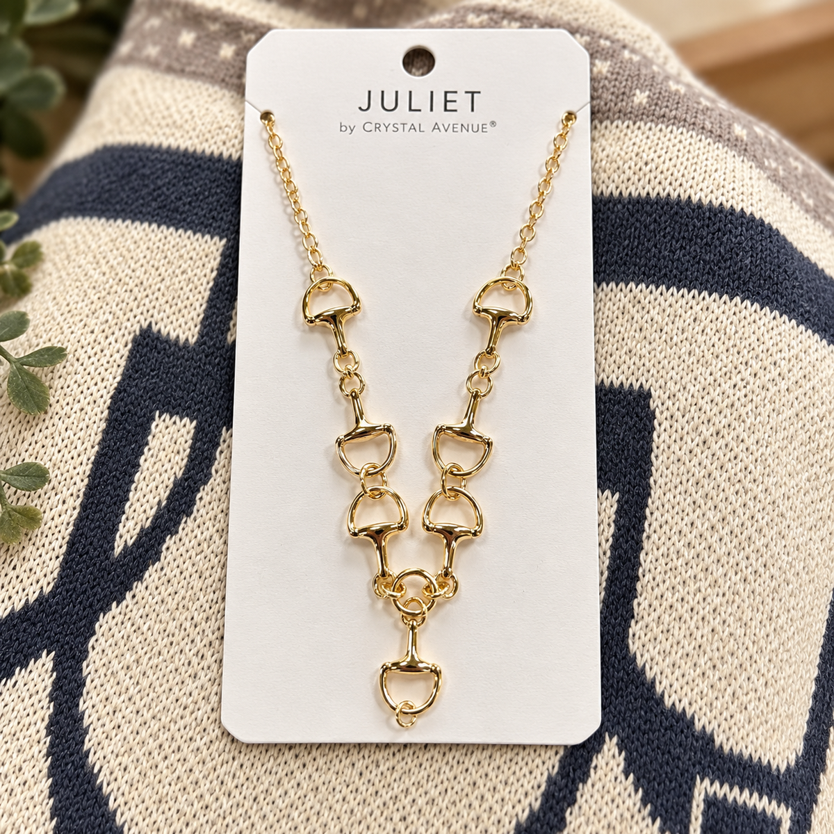 Juliet Gold Bit Necklace