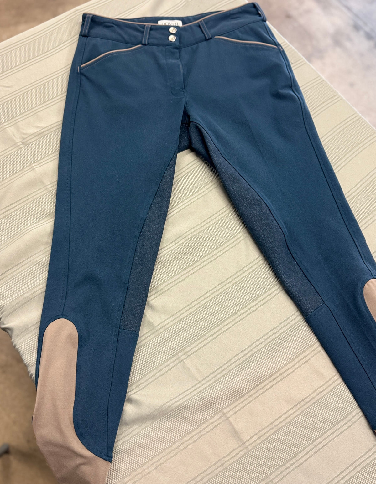 Used Dover Full Seat Breeches Womens 28 Navy