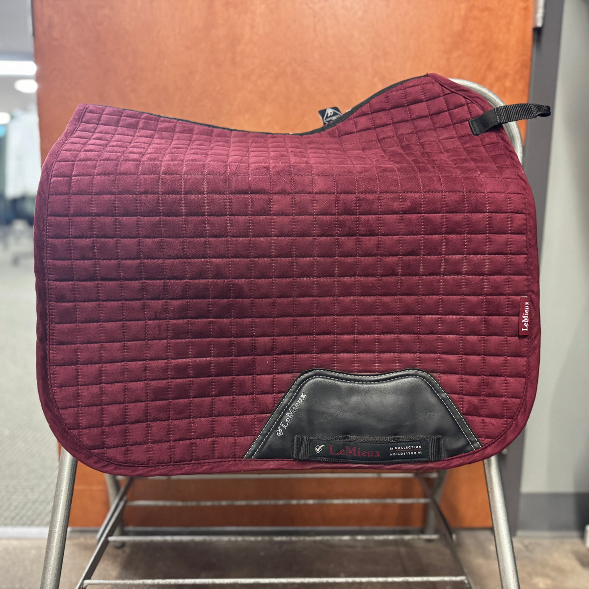 Used S/M Maroon LeMieux Dressage Saddle Pad