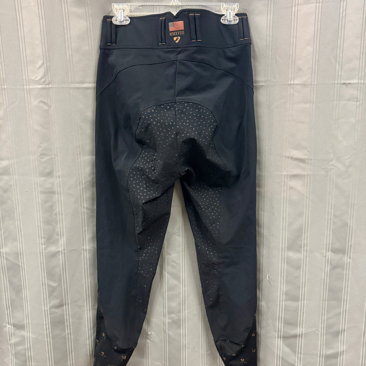 Used US 12 Black Aubrion Full Seat Breeches