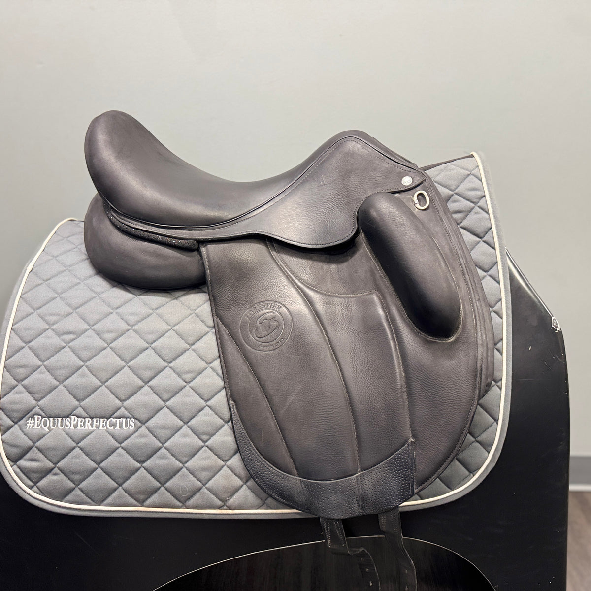 Used Forestier Aachen Dressage Saddle 17" Medium Tree