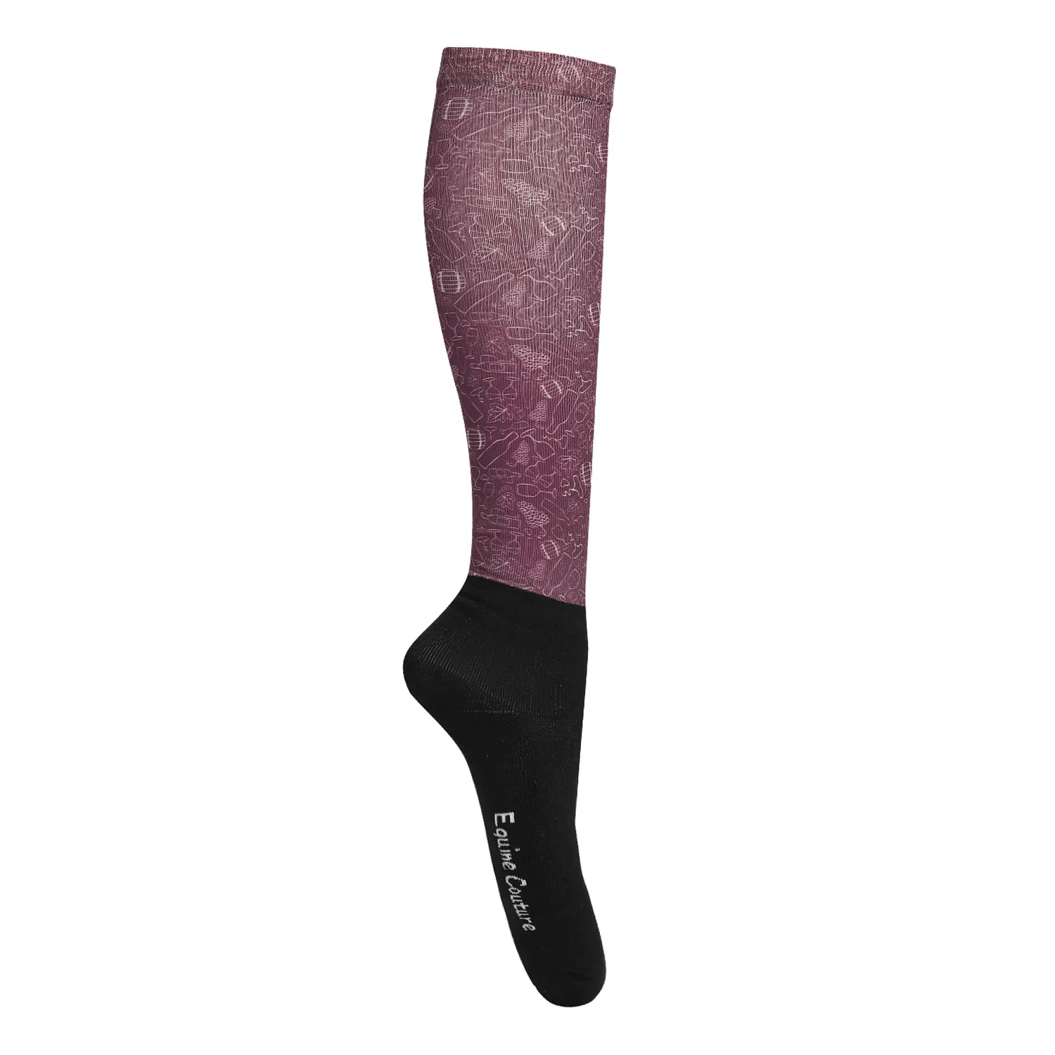 Equine Couture Printed Over-the-Calf Boot Socks