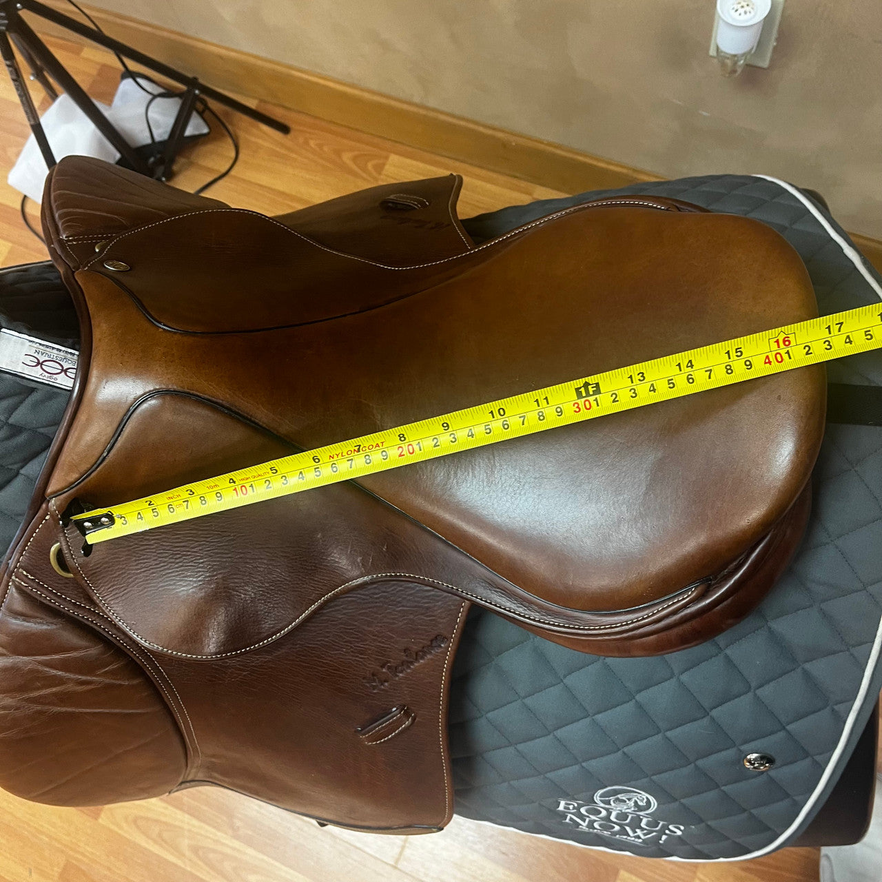 Used M. Toulouse Denisse Jump Saddle 17" Adjustable Tree - sku to order - 8000300