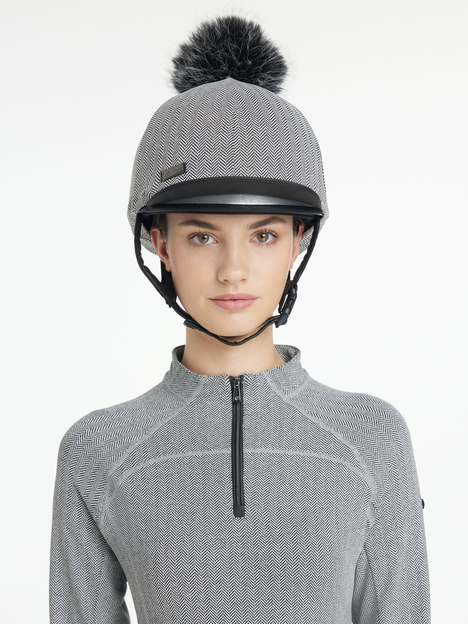 LeMieux Aspen Herringbone Helmet Silk