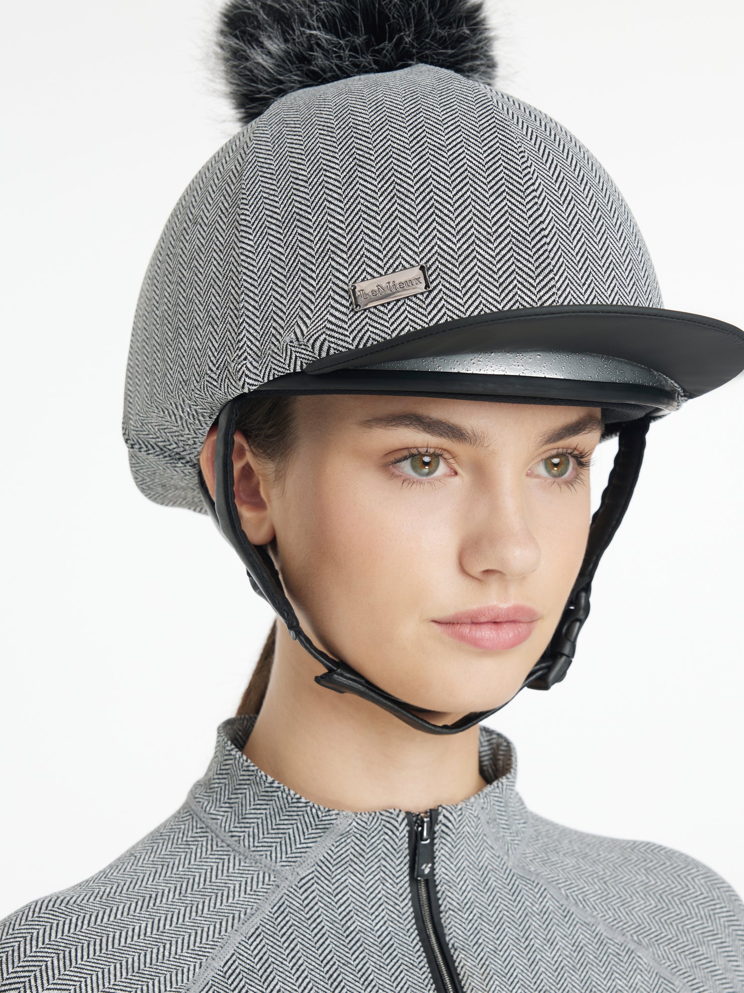LeMieux Aspen Herringbone Helmet Silk