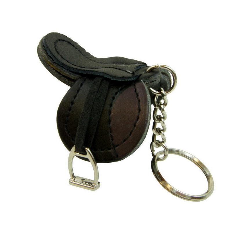 English Saddle Key Chain