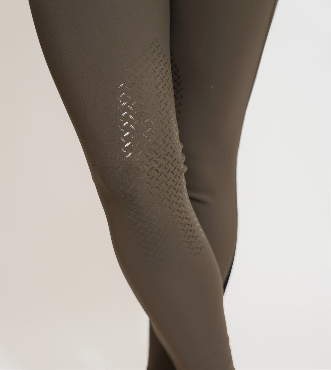 KL Select Gabrielle Knee Patch Breech - Truffle/Copper - supporting