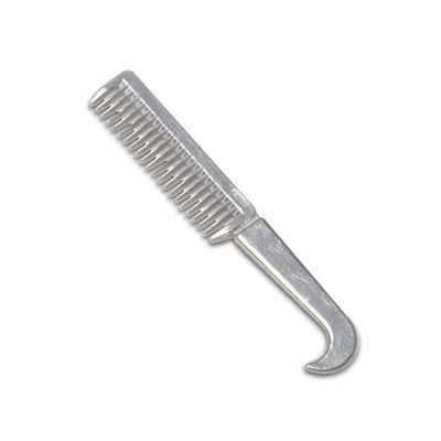 Aluminum Pulling Comb with Hoof Pick Handle - sku to order - 12199