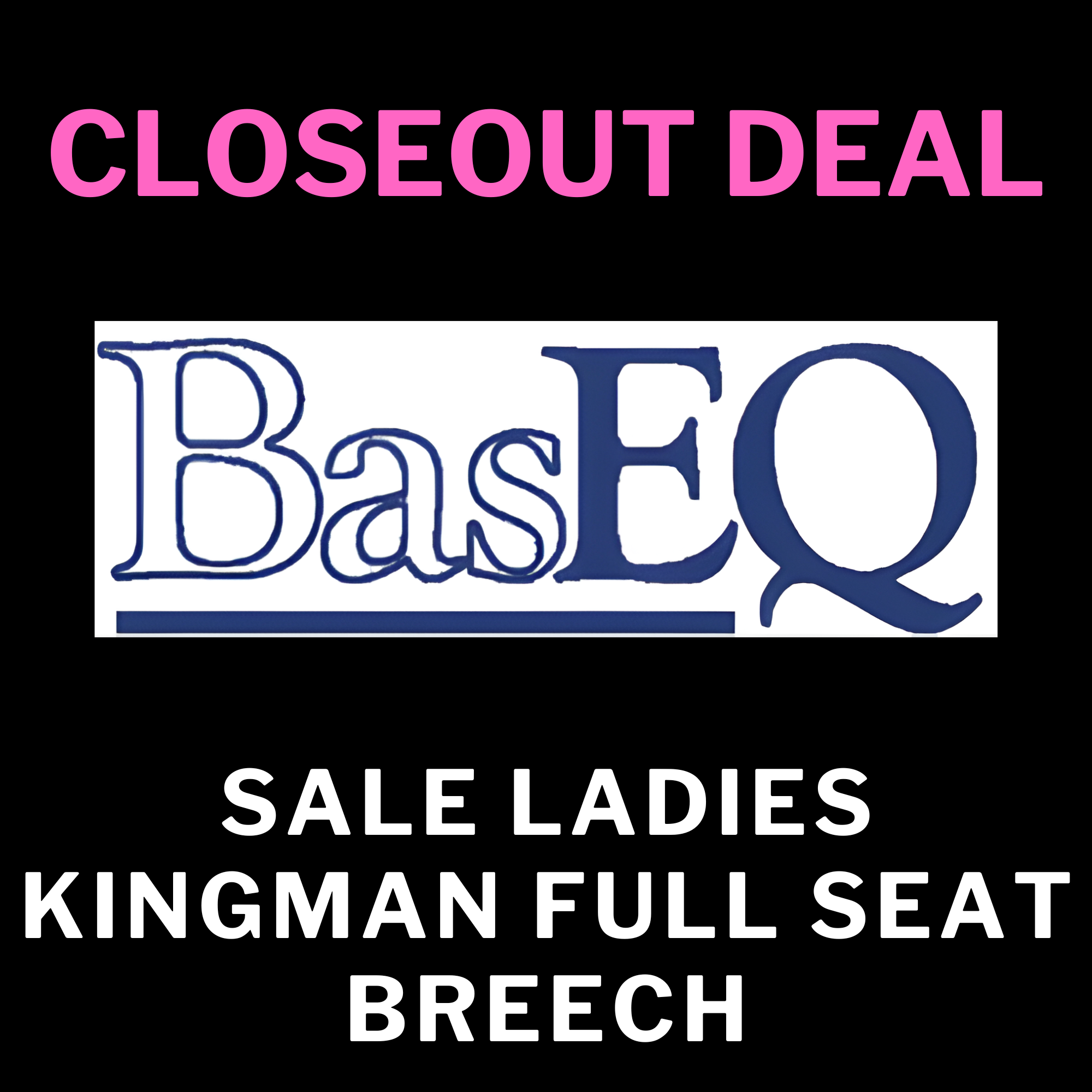 Sale Ladies Kingman Full Seat Breech