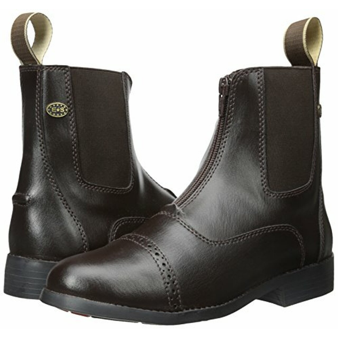 EquiStar Synthetic Zip Paddock Boots - Childs - supporting