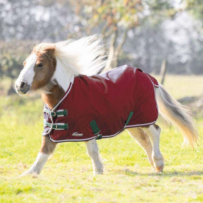 Shires Mini Highlander Turnout Blanket - Maroon - main