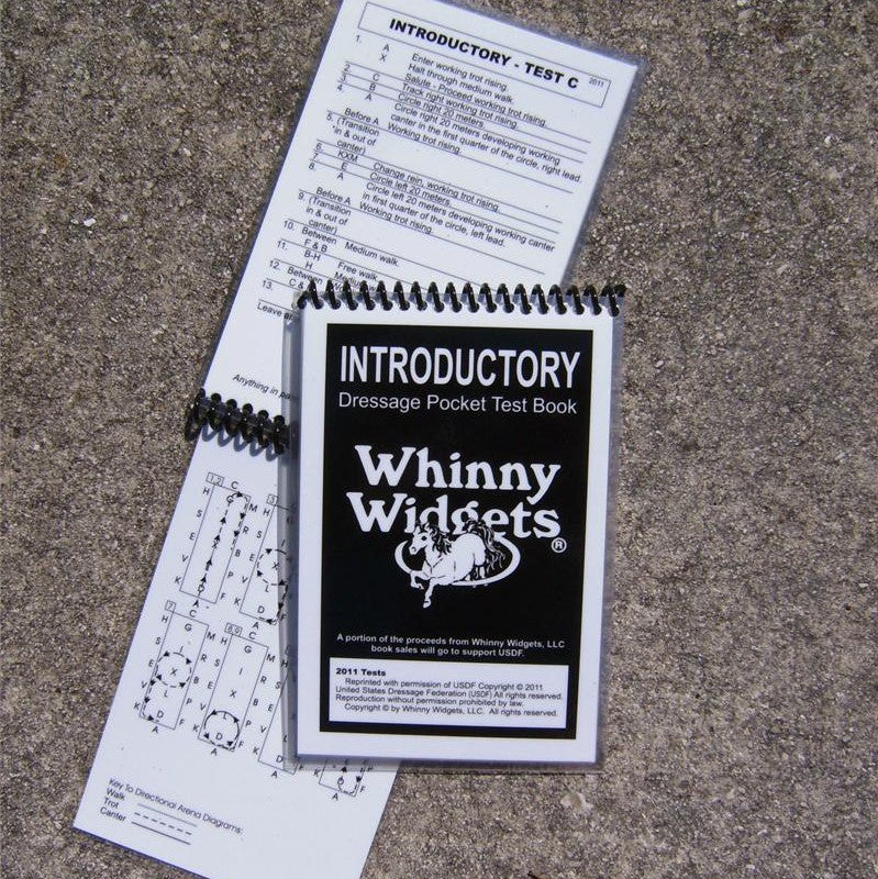 Whinny Widgets Introductory Level Dressage Test Book - sku to order - 115619