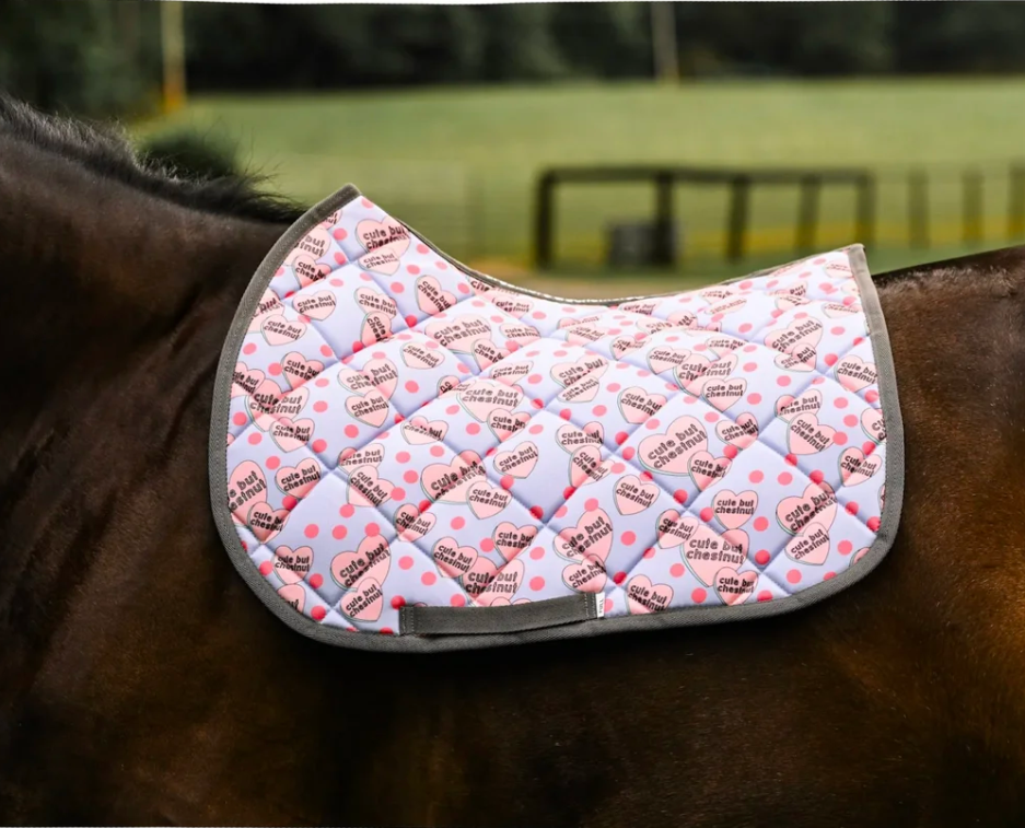 Dreamers & Schemers All Purpose Saddle Pad - Cute But Chestnut